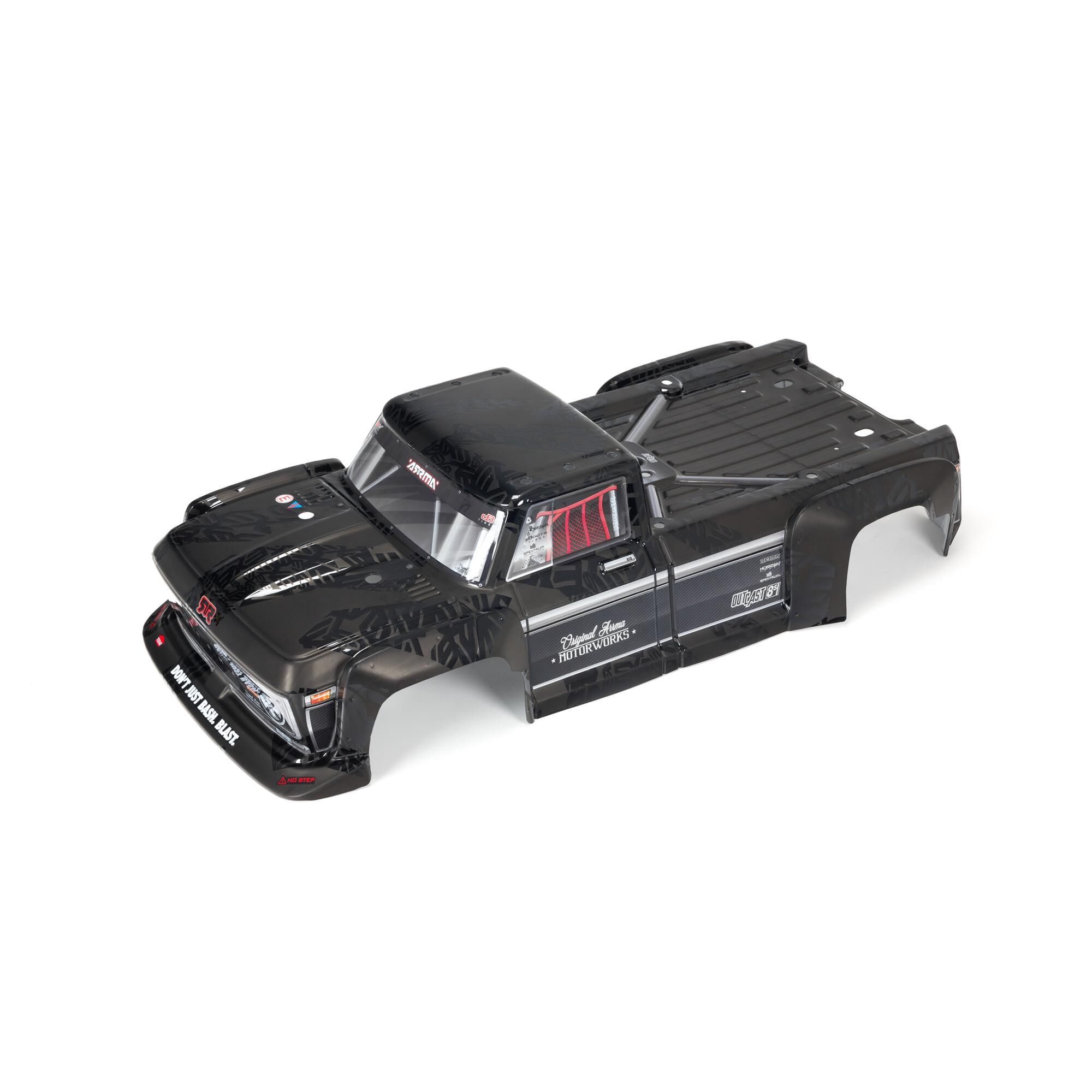 ARRMA 1/5 Painted Body, Black: OUTCAST EXB