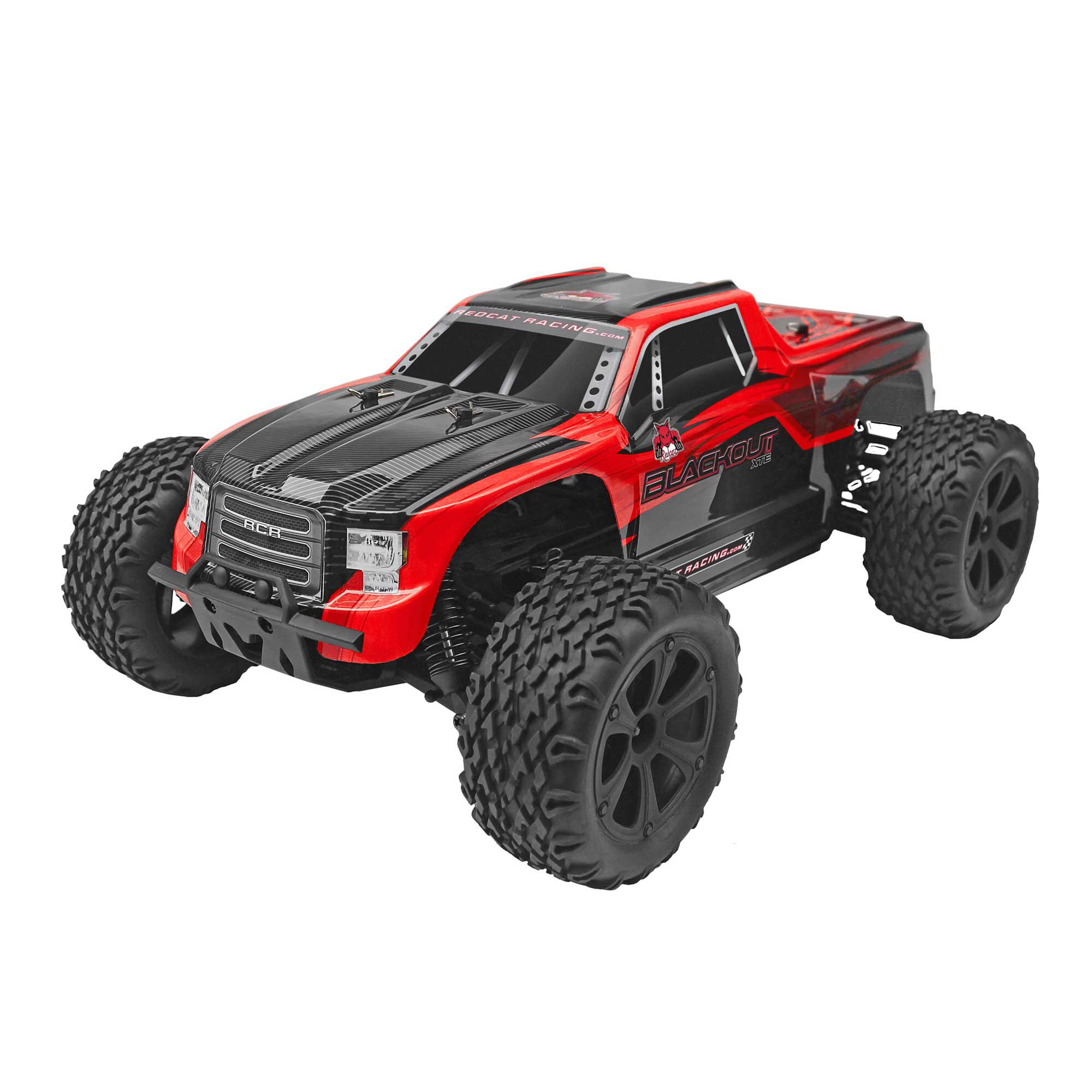 Redcat Racing 1/10 Blackout XTE 4WD Monster Truck Brushed RTR, Red