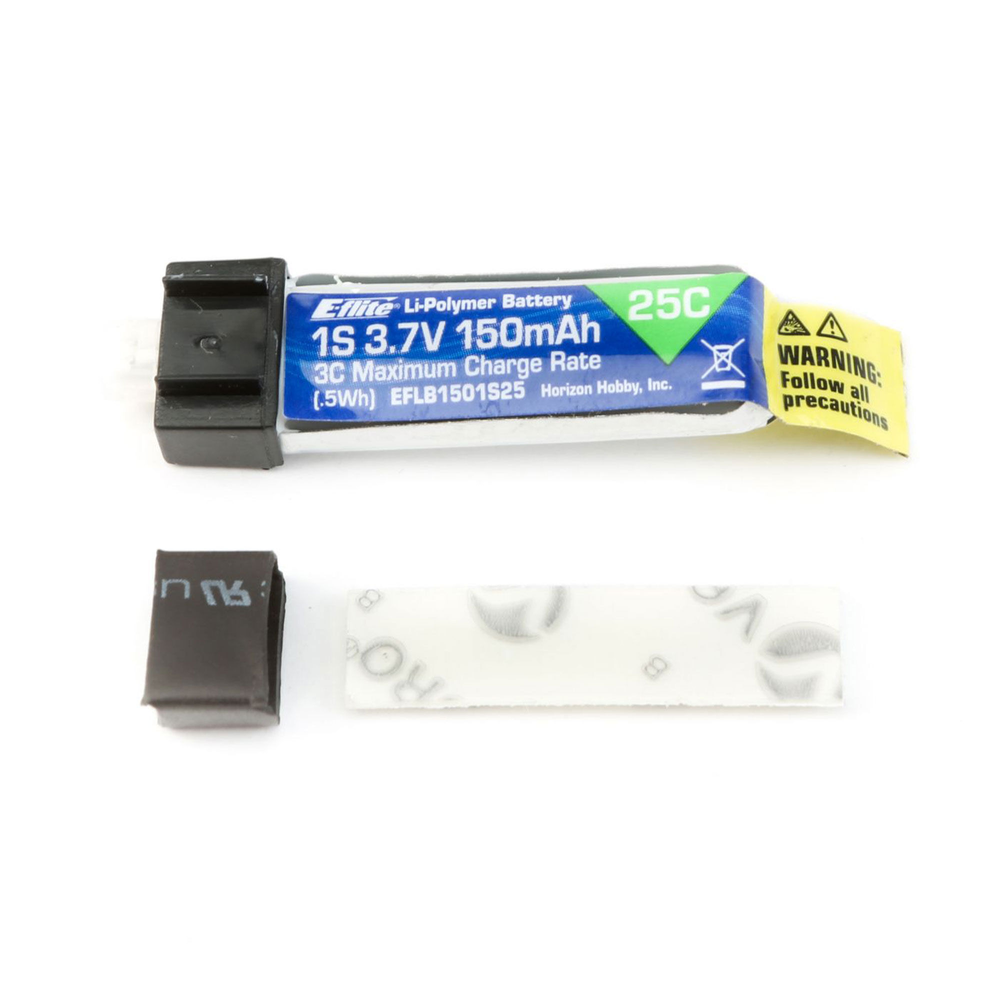 E-flite 3.7V 150mAh 1S 25C LiPo Battery: PH 1.25 (Ultra Micro)