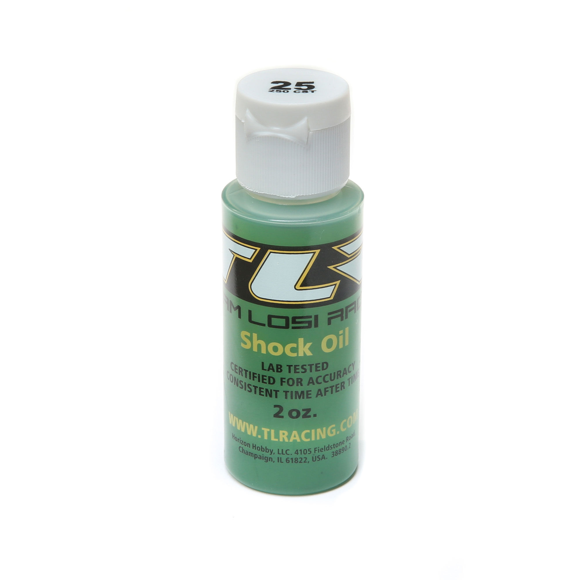 Team Losi Racing Silicone Shock Oil, 25WT, 250CST, 2oz