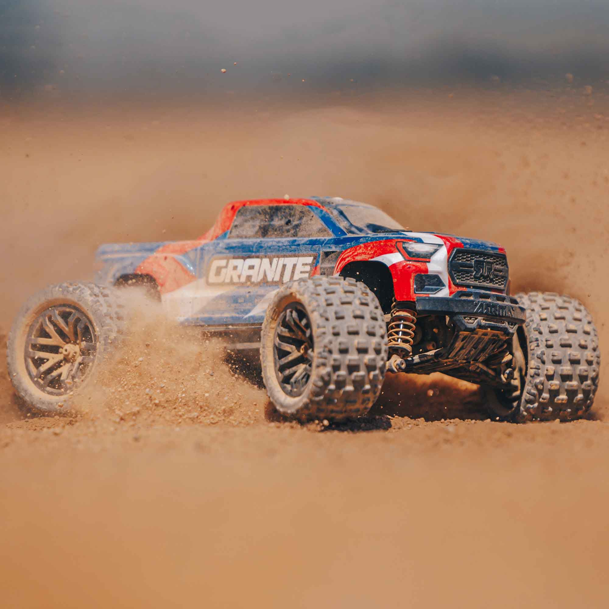 ARRMA 1/18 GRANITE GROM 4X4 RTR Brushed Monster Truck (Battery & Charger Included), Blue