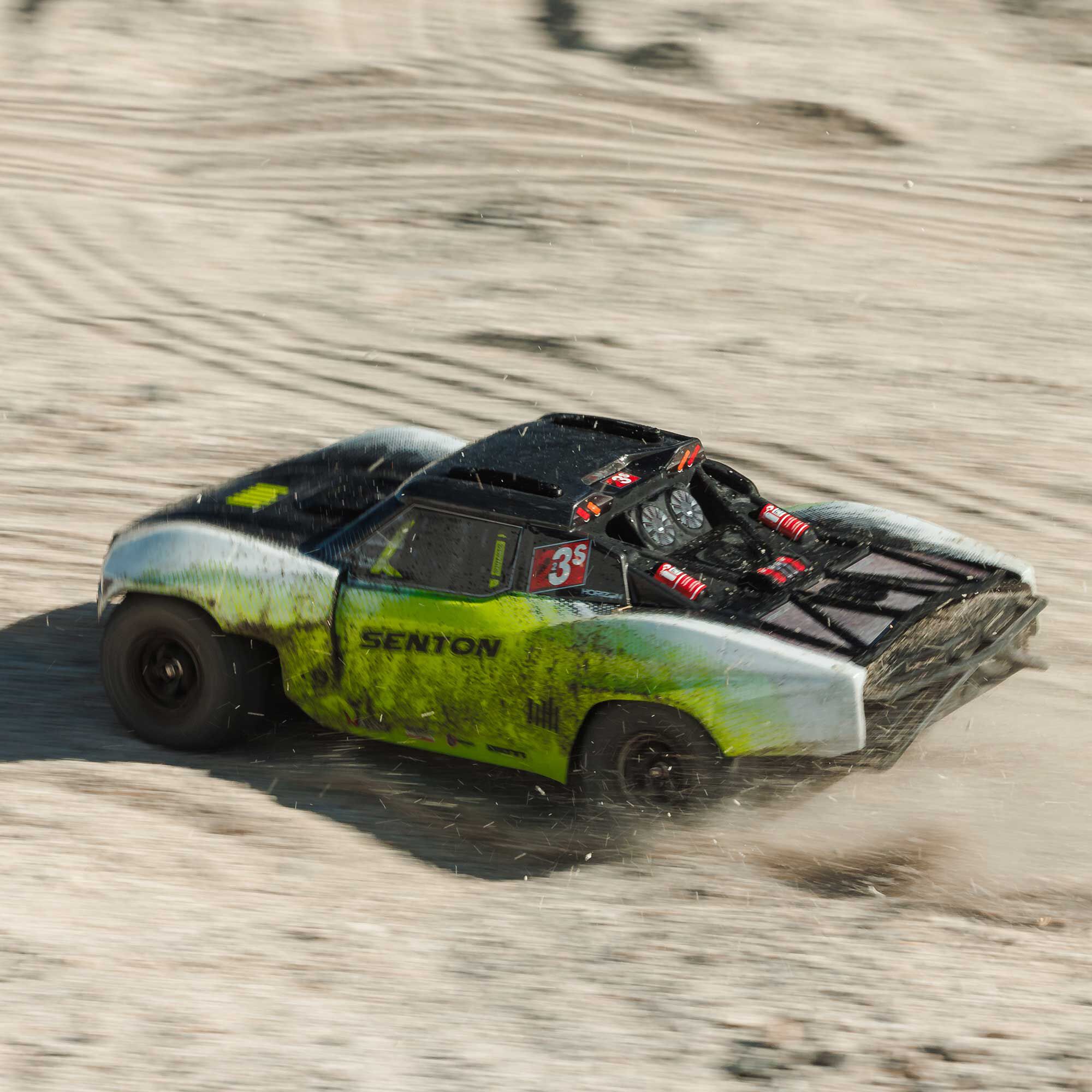 ARRMA 1/10 SENTON 223S DSC 4X4 RTR Brushless Short Course Truck, Yellow