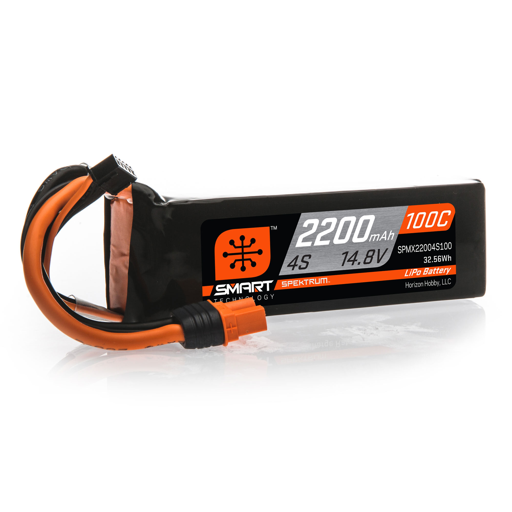 Spektrum Accessories 14.8V 2200mAh 4S 100C Smart LiPo Battery: IC3