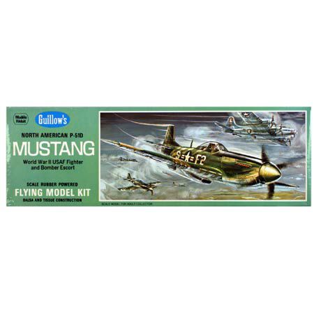 Guillow North American P-51D Mustang Kit, 17"