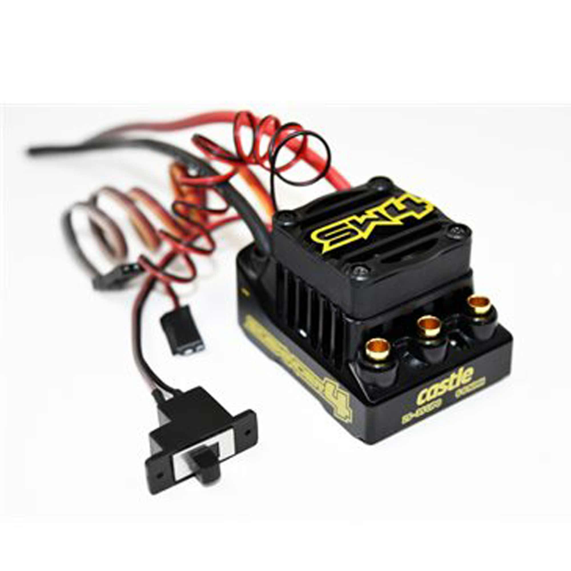 Castle Creations Sidewinder 4 Sensorless Waterproof ESC & 1412-2100kv Sensored Motor Combo (5mm Shaft)
