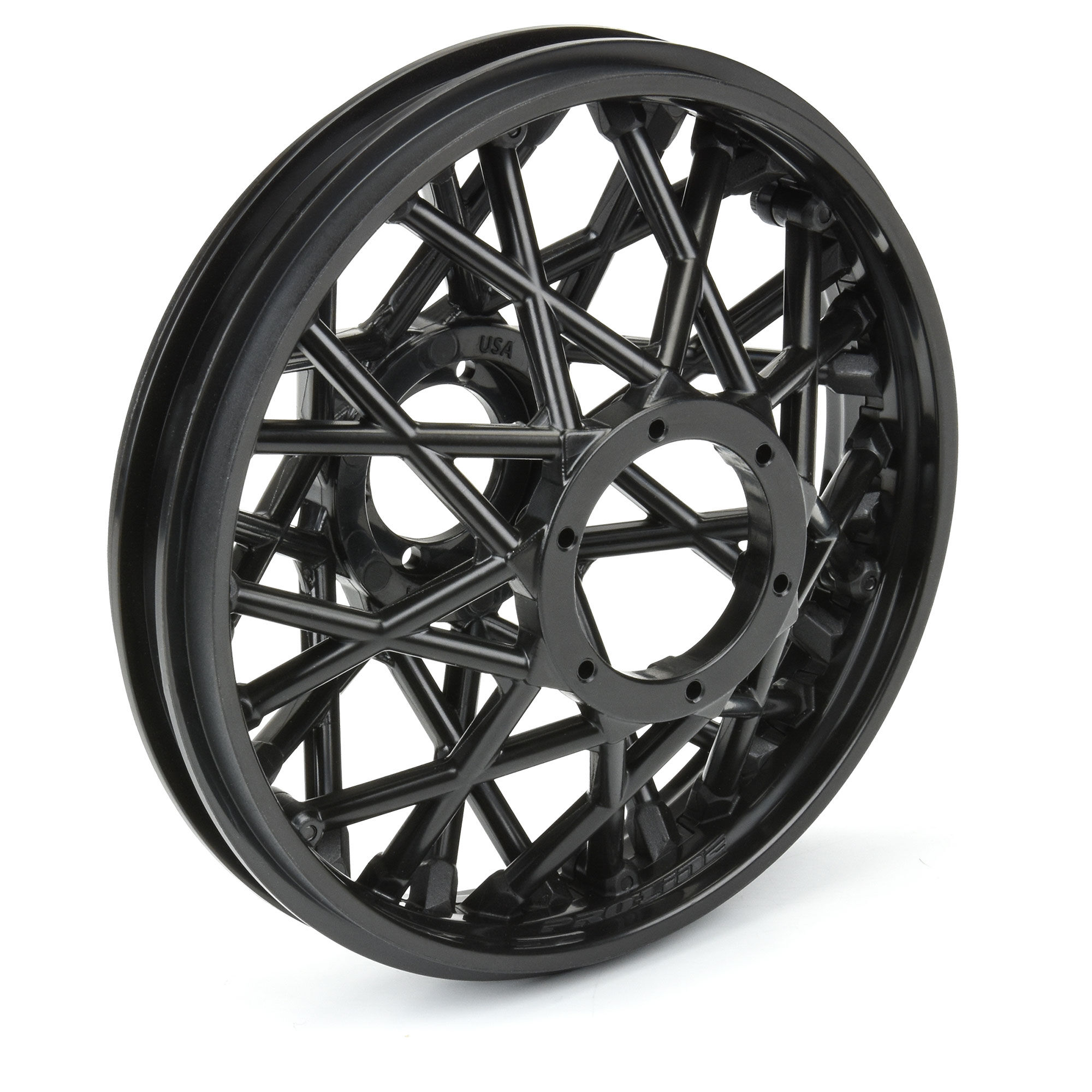 Pro-Line Racing 1/4 Bullyspoke V2 Bead Rear Wheel Black: Promoto-MX