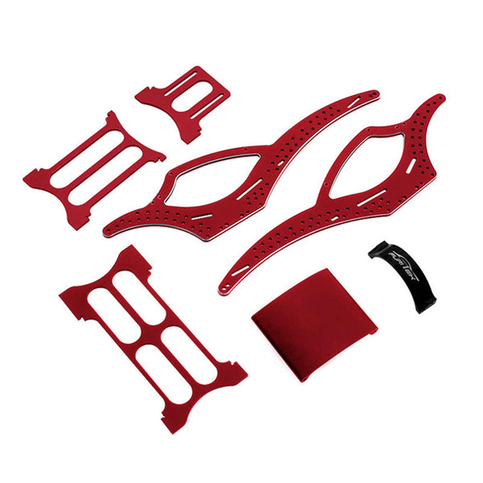 Furitek Scythe V2 Aluminum Frame Kit, Red: SCX24