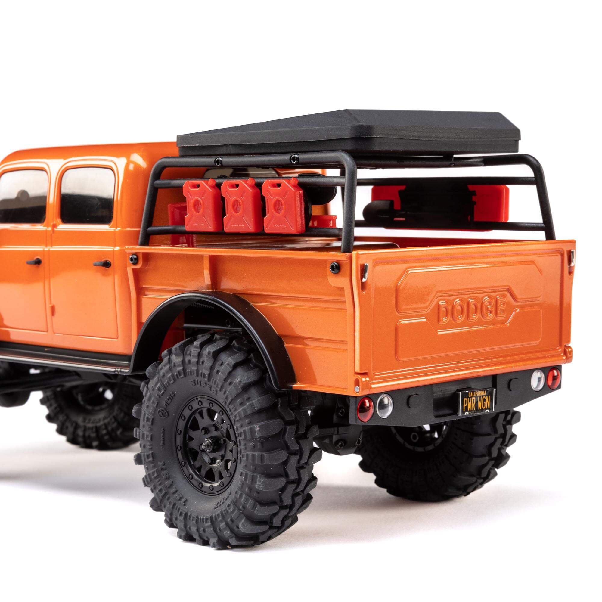 Axial 1/24 SCX24 Dodge Power Wagon 4X4 RTR Brushed Rock Crawler (Battery & Charger Included), Orange