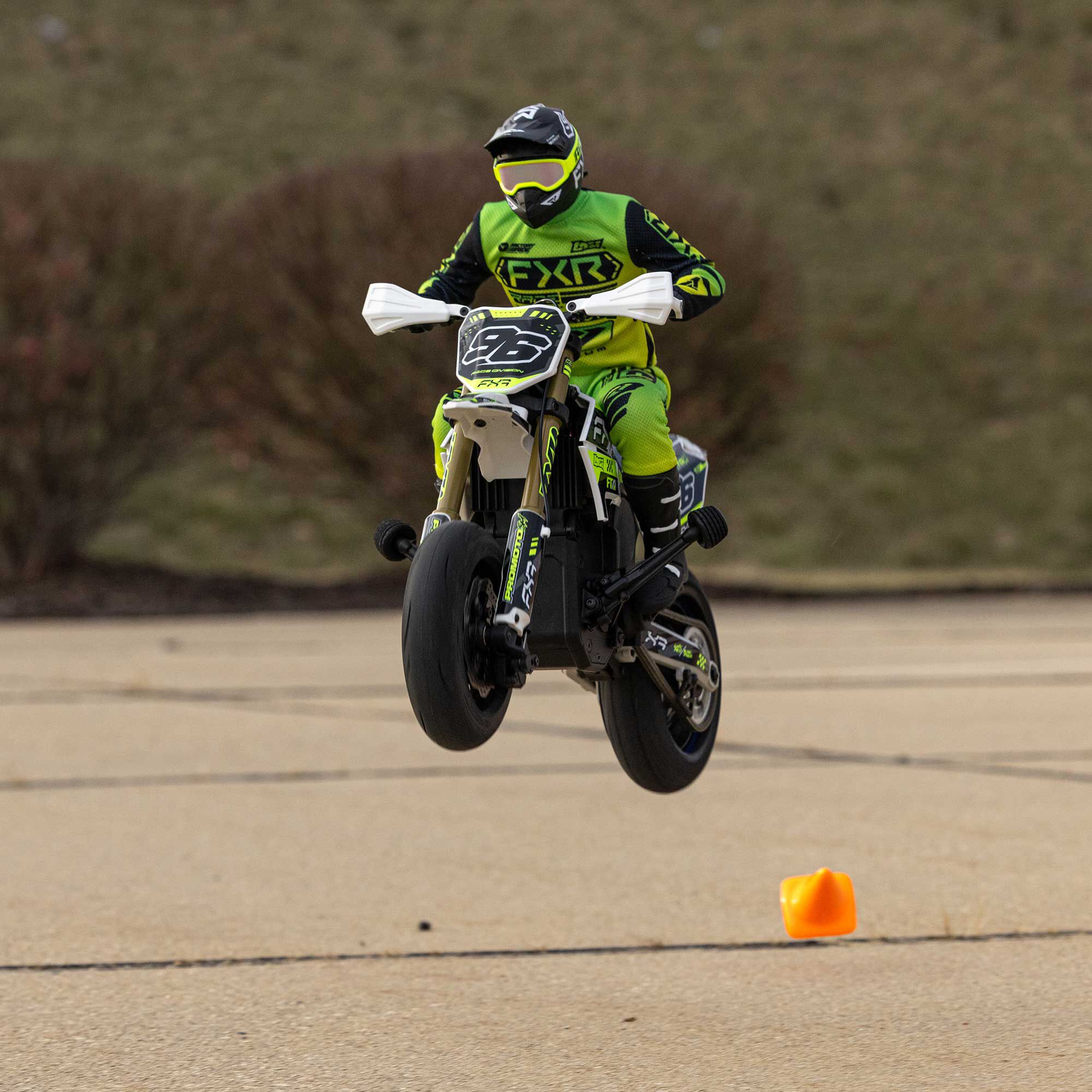 Losi 1/4 Promoto-SM FXR Supermoto Motorcycle RTR (Battery and Charger Included), White