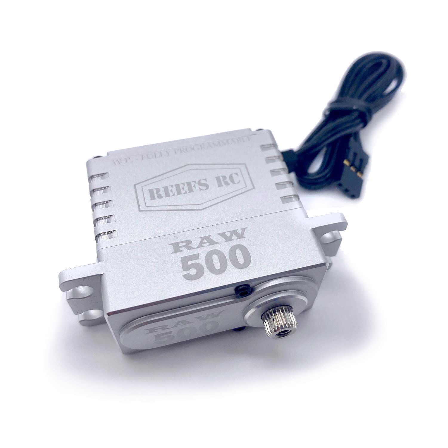 REEFS RC RAW 500HD Standard Digital Metal Gear Waterproof Programmable Servo, Silver