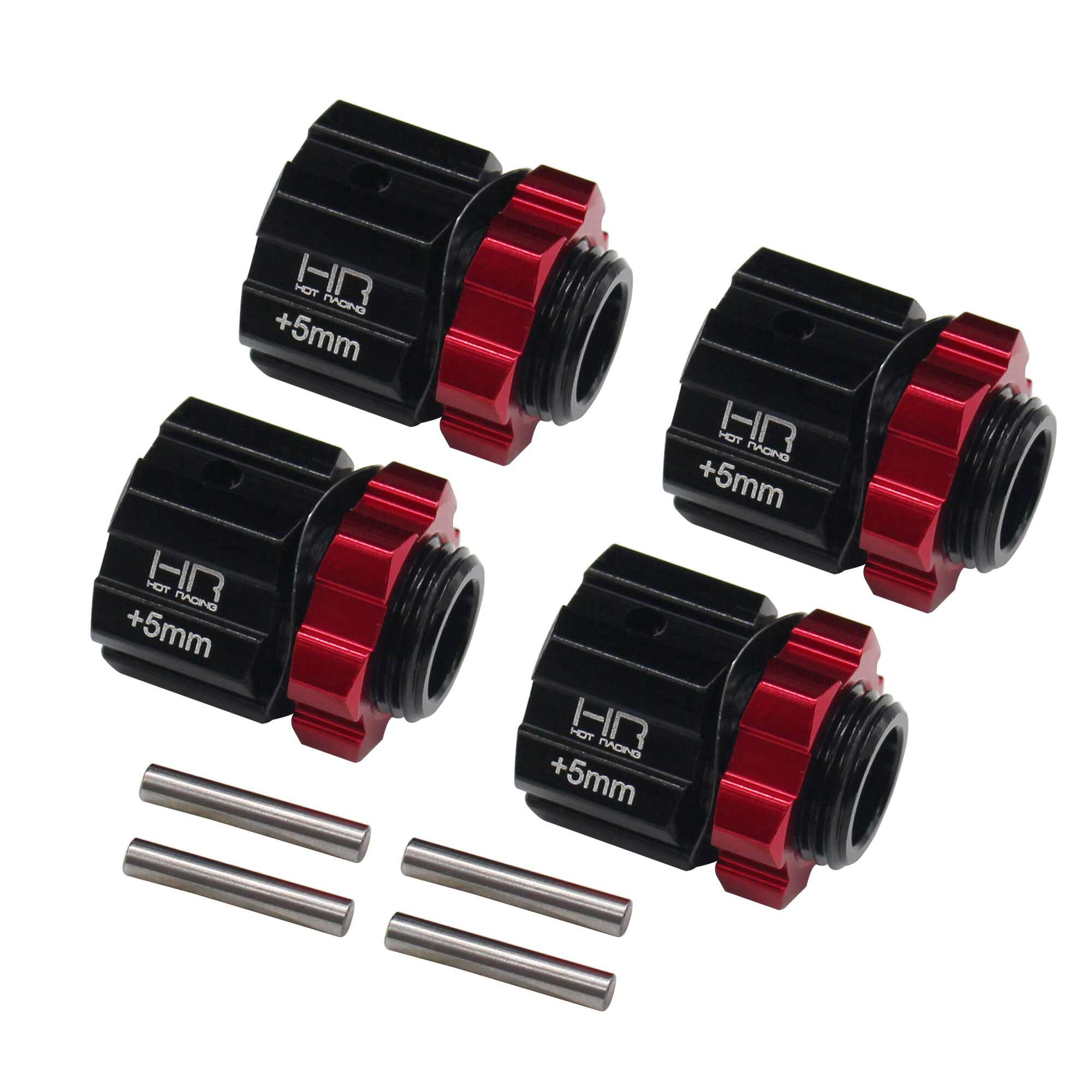 Hot Racing Aluminum 17mm Hex Hubs 5mm Offset: ARRMA 6S BLX