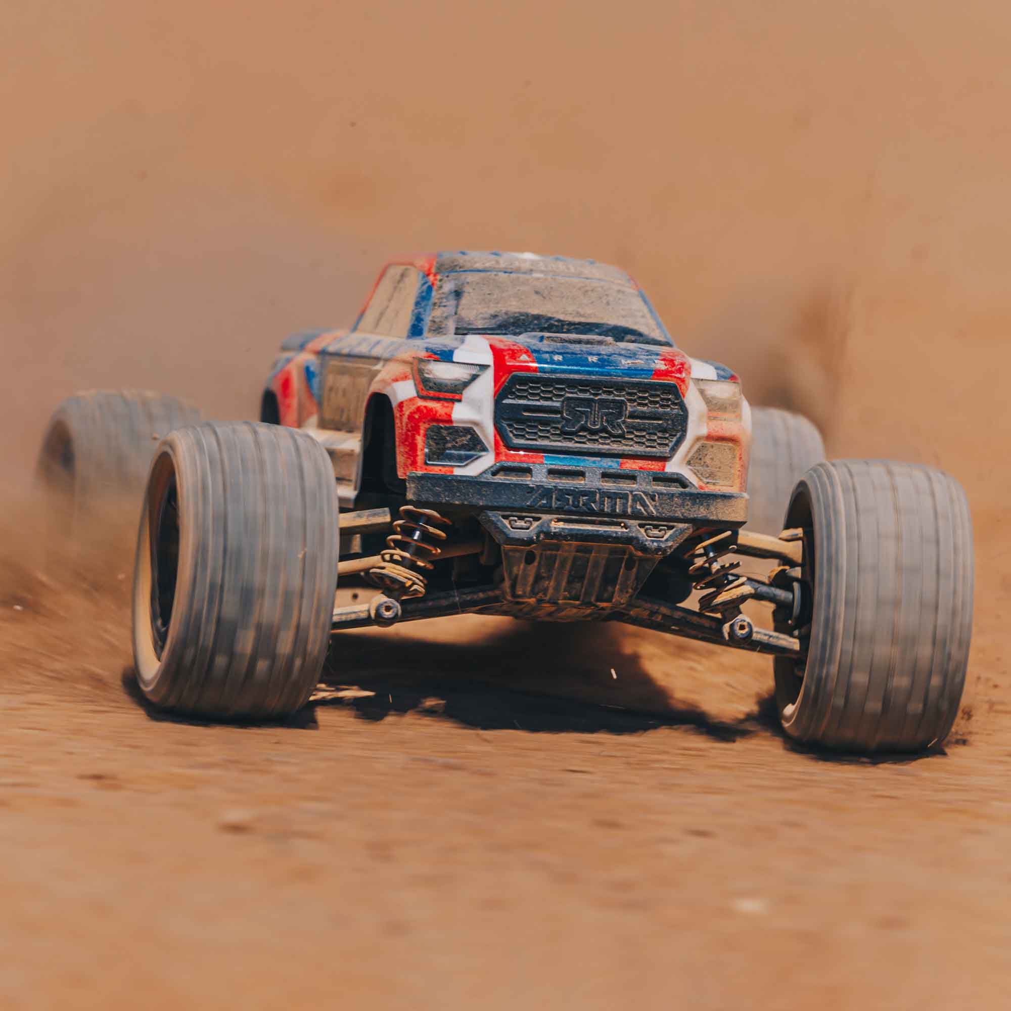 ARRMA 1/18 GRANITE GROM 4X4 RTR Brushed Monster Truck (Battery & Charger Included), Blue