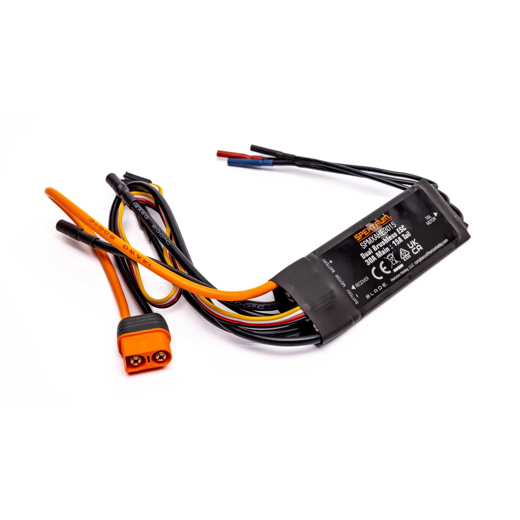 Spektrum Accessories Avian Dual ESC 30A Main, 15A Tail 3S-4S: Eclipse 360