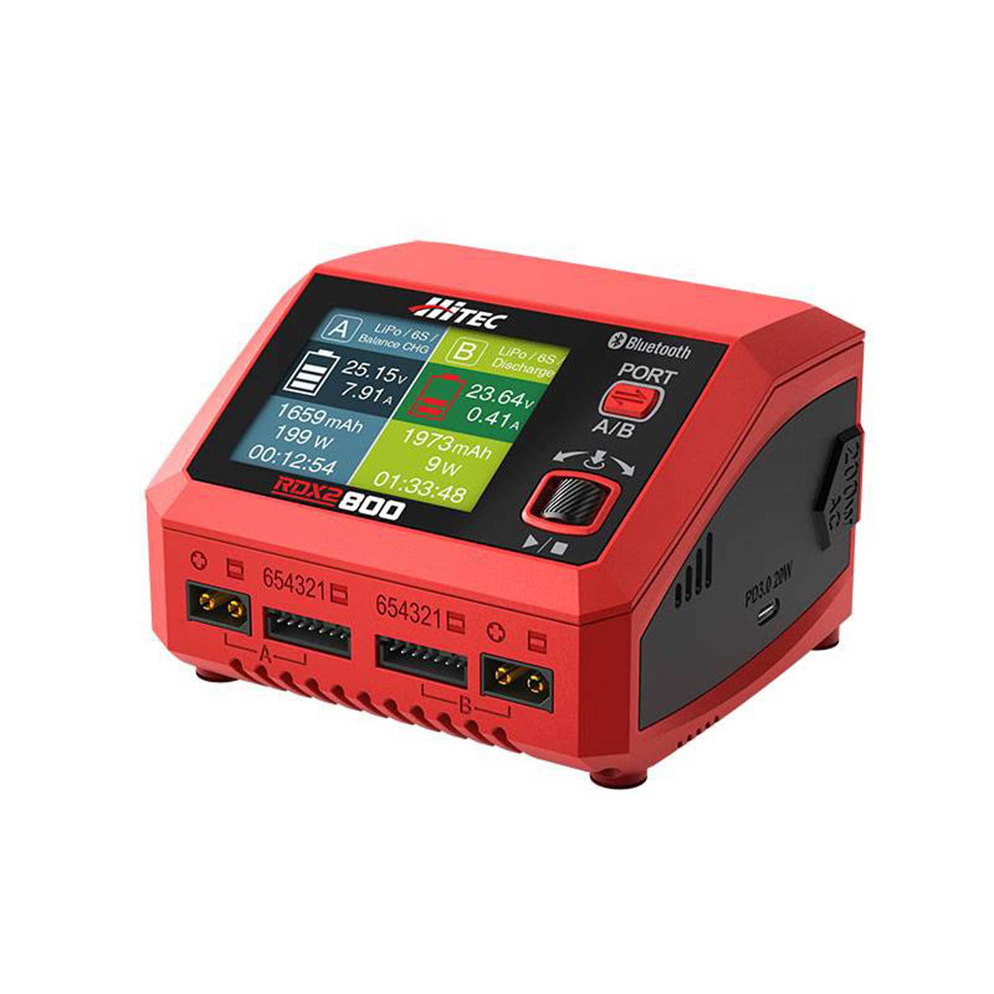 Hitec RCD Inc. RDX2 800 AC/DC Multi-Function Smart Charger