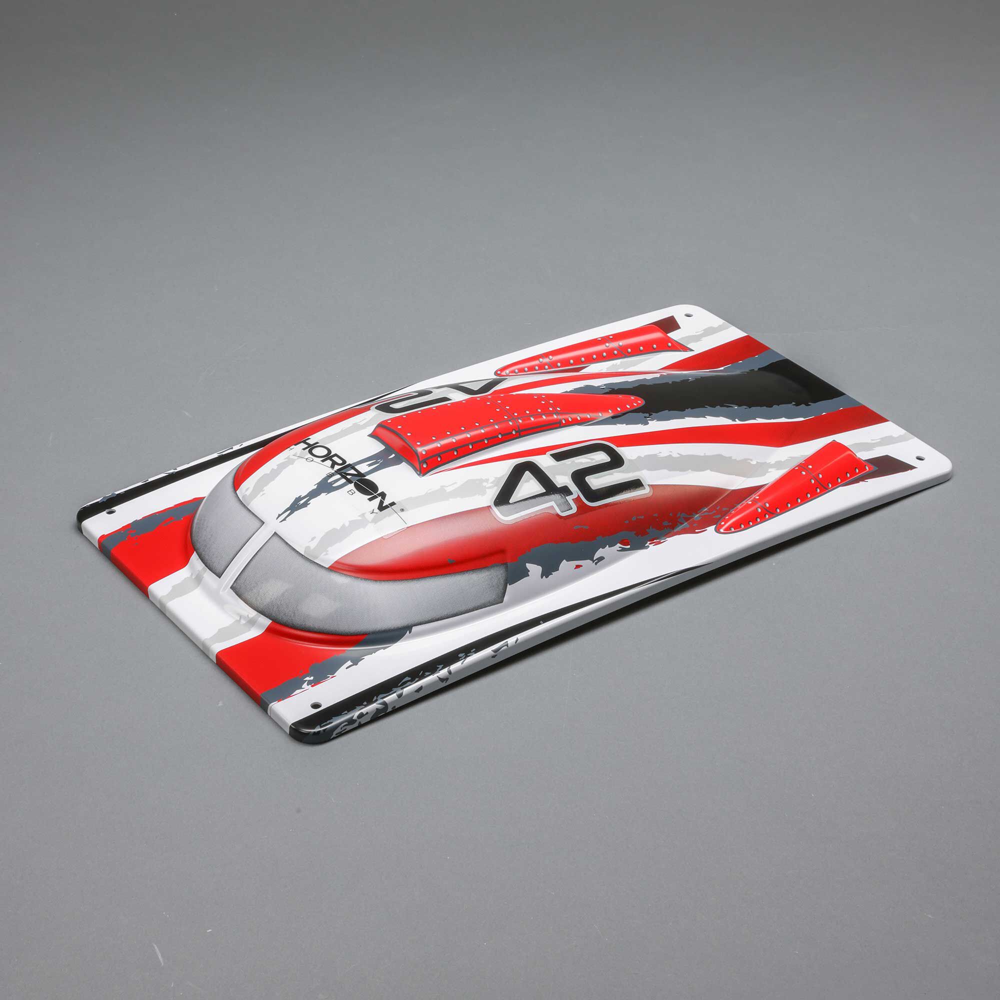 Pro Boat Canopy, White: Blackjack 42