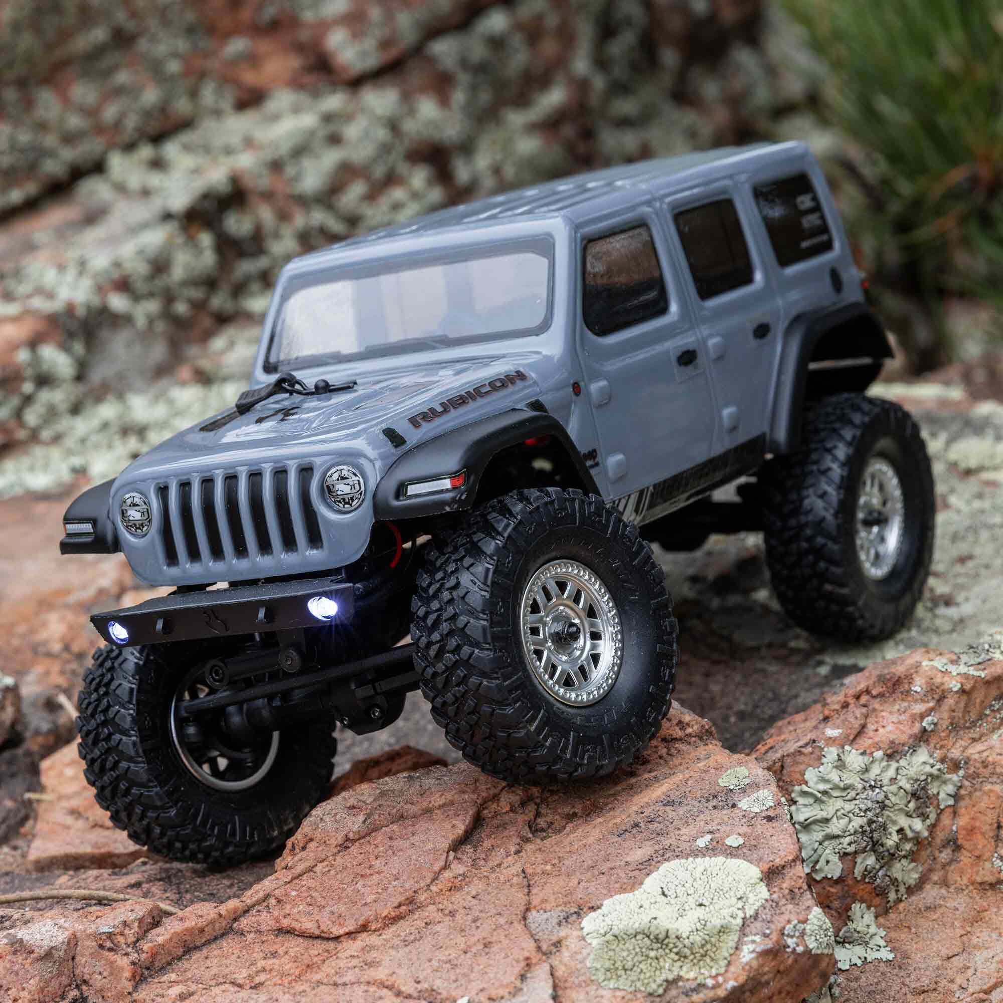 Axial 1/24 SCX24 2019 Jeep Wrangler JLU CRC 4X4 RTR Brushed Rock Crawler (Battery & Charger Included), Gray