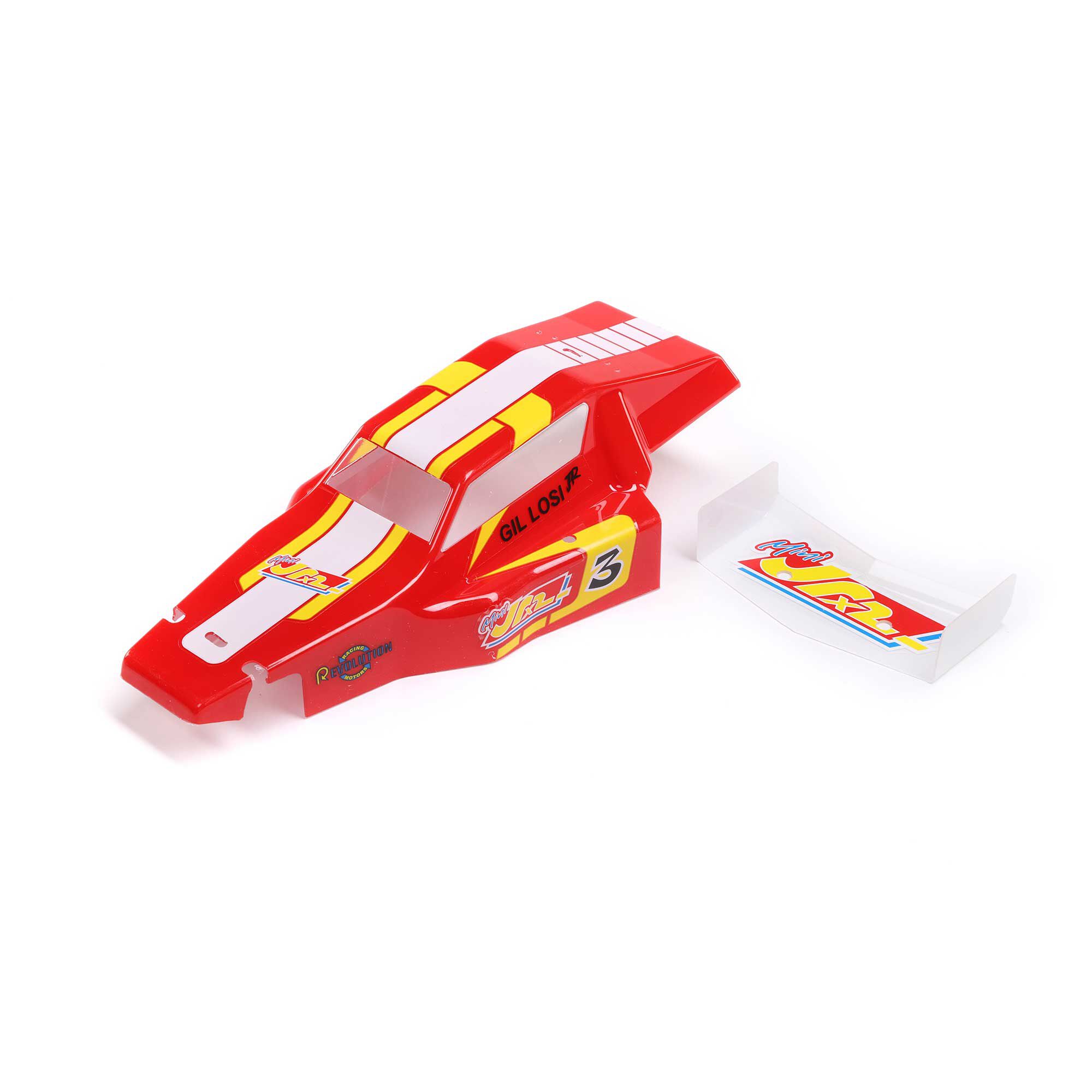 Losi Body & Wing, Red: Mini JRX2