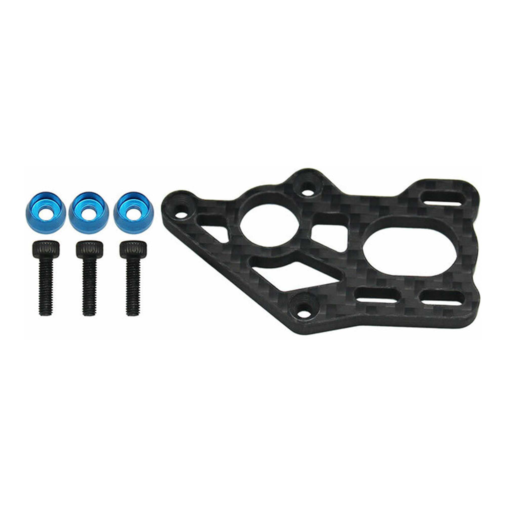 Hot Racing Graphite Tri-Mount Motor Mount: Team Associated 1/10 RC10B7