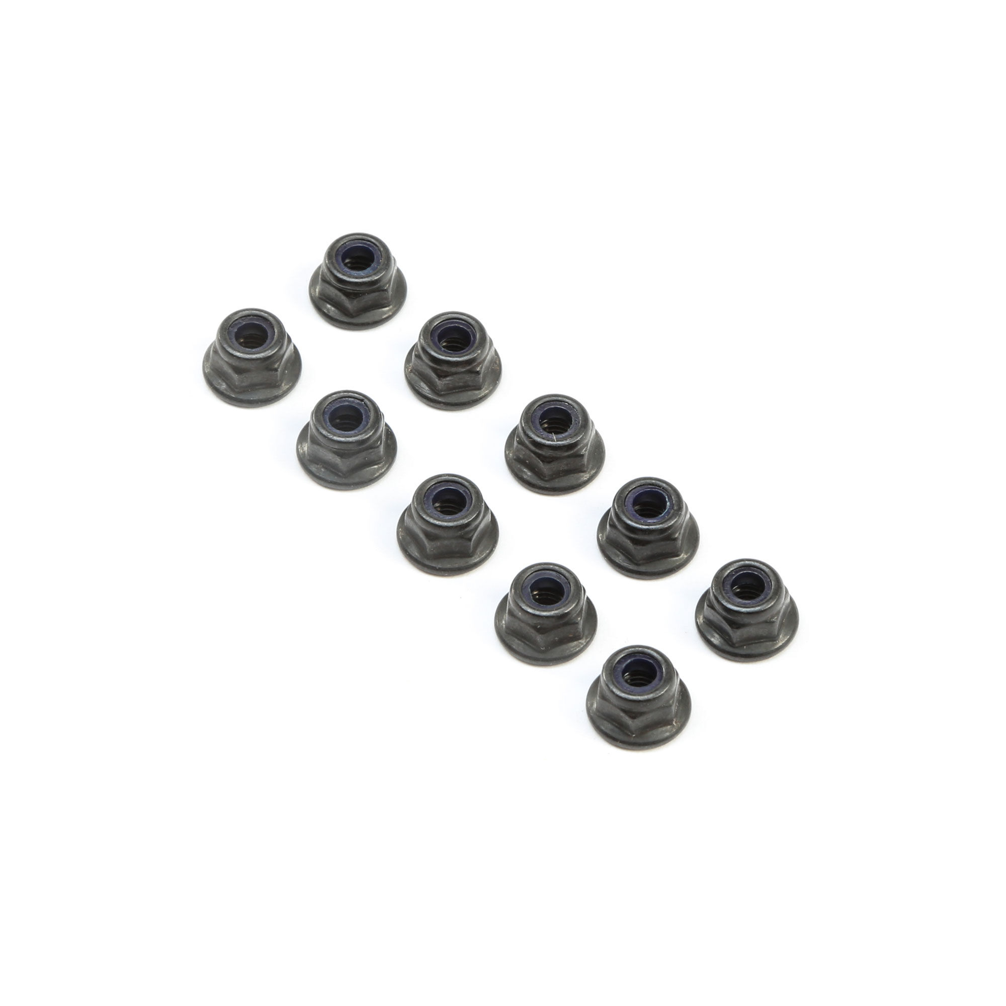 Team Losi Racing M4 Flanged Lock Nuts (10)
