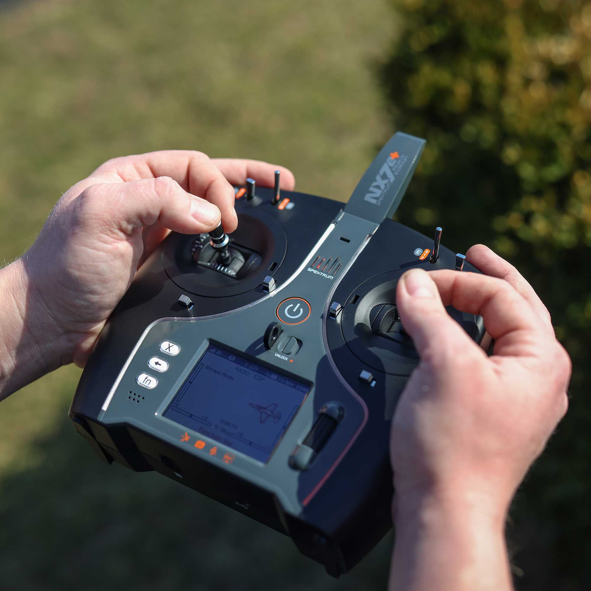 Spektrum NX7e+ 14-Channel DSMX Transmitter Only, Black Edition