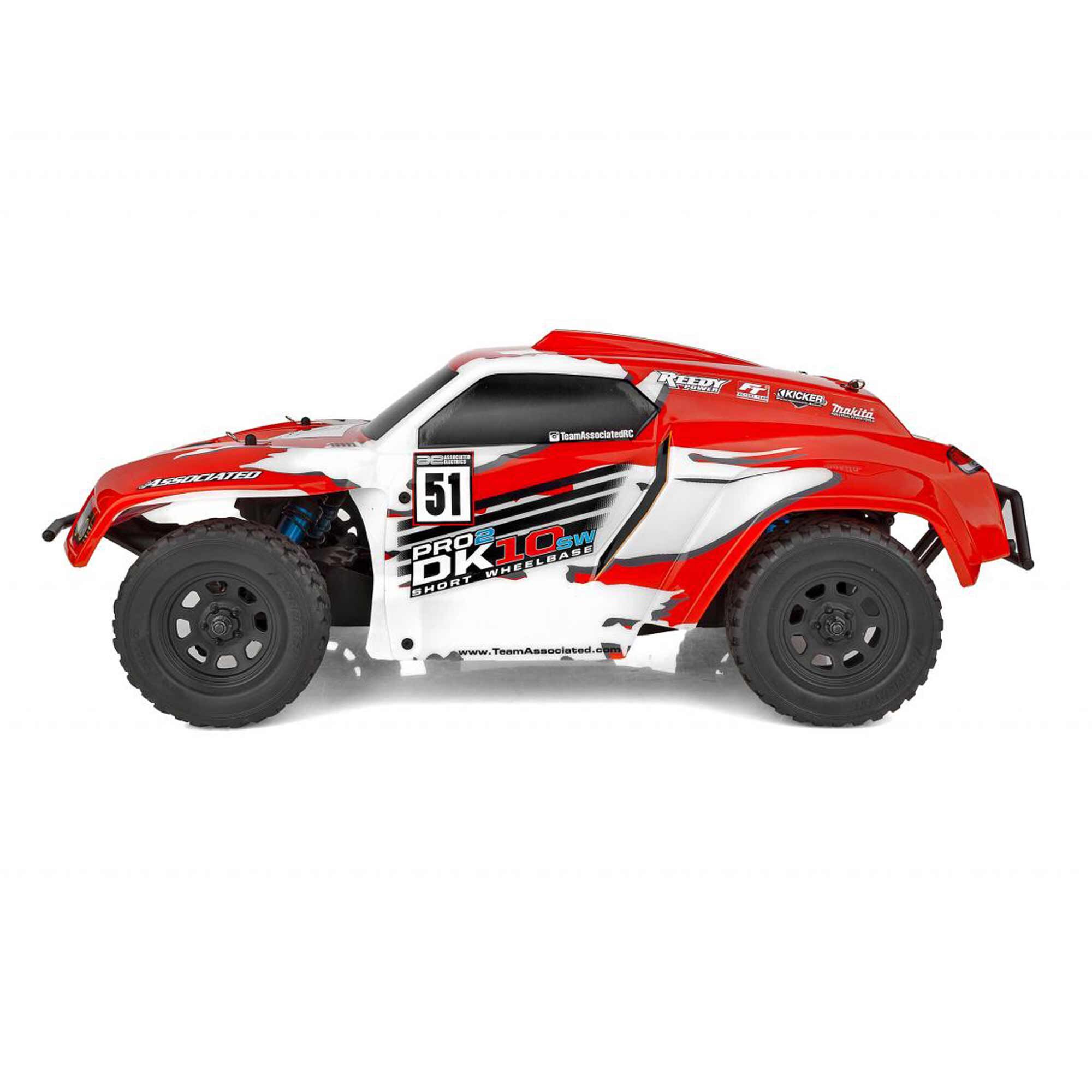 Team Associated 1/10 Pro2 DK10SW Dakar 2WD Buggy RTR, LiPo Combo, Red/White
