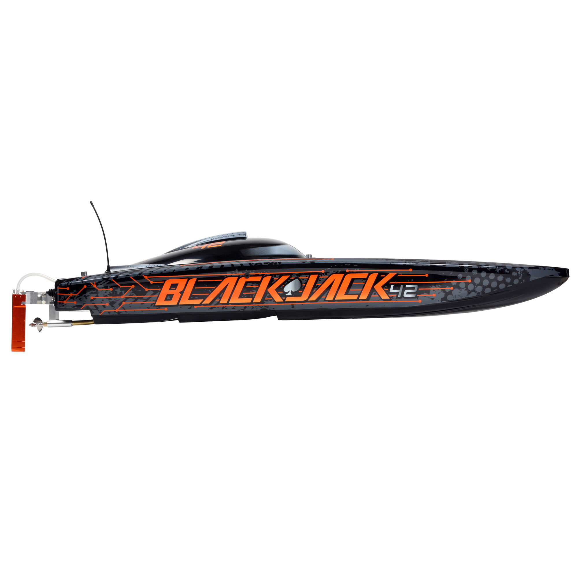 Pro Boat Blackjack 42" 8S Brushless Catamaran RTR, Black/Orange