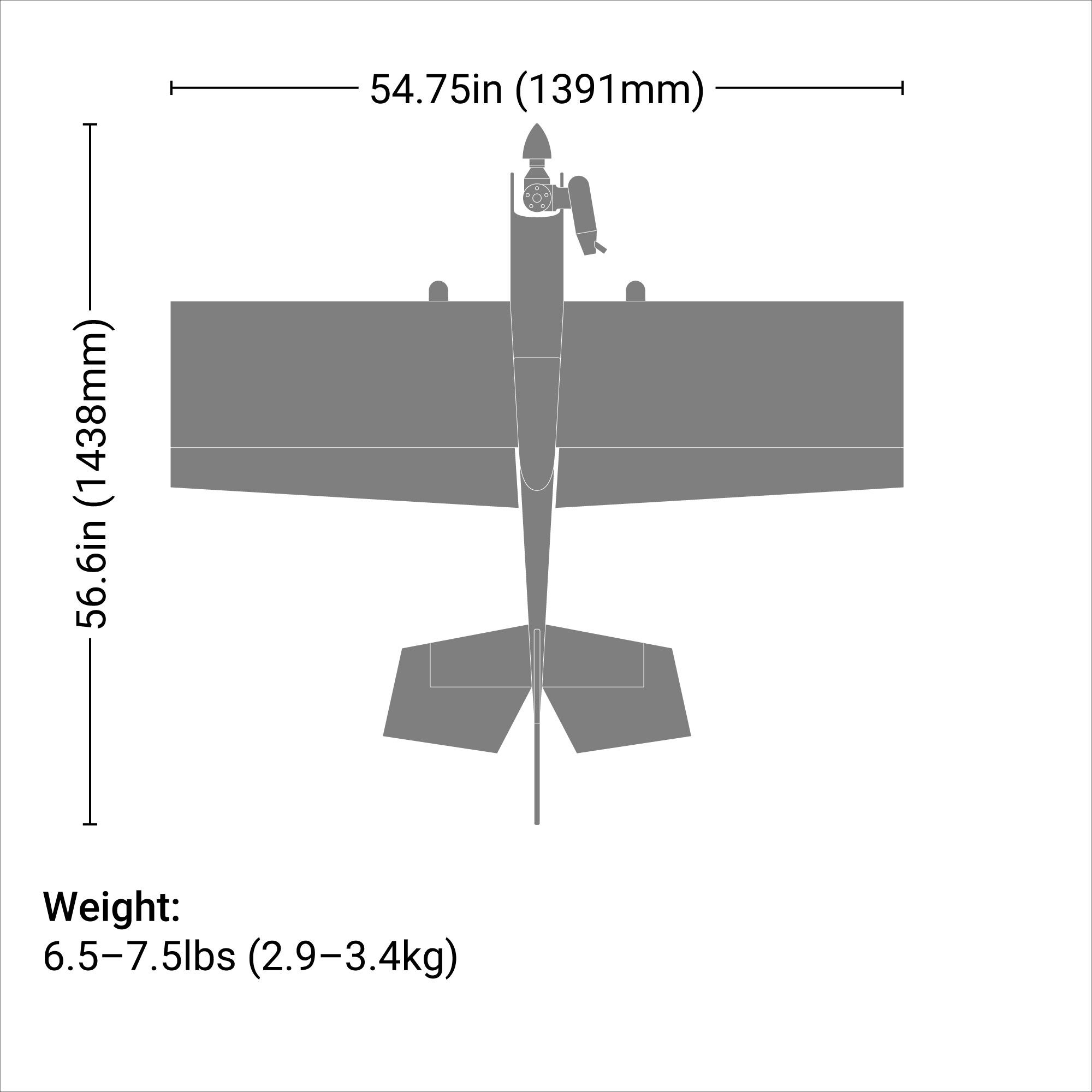Hangar 9 Twist 60 ARF, 54.7"