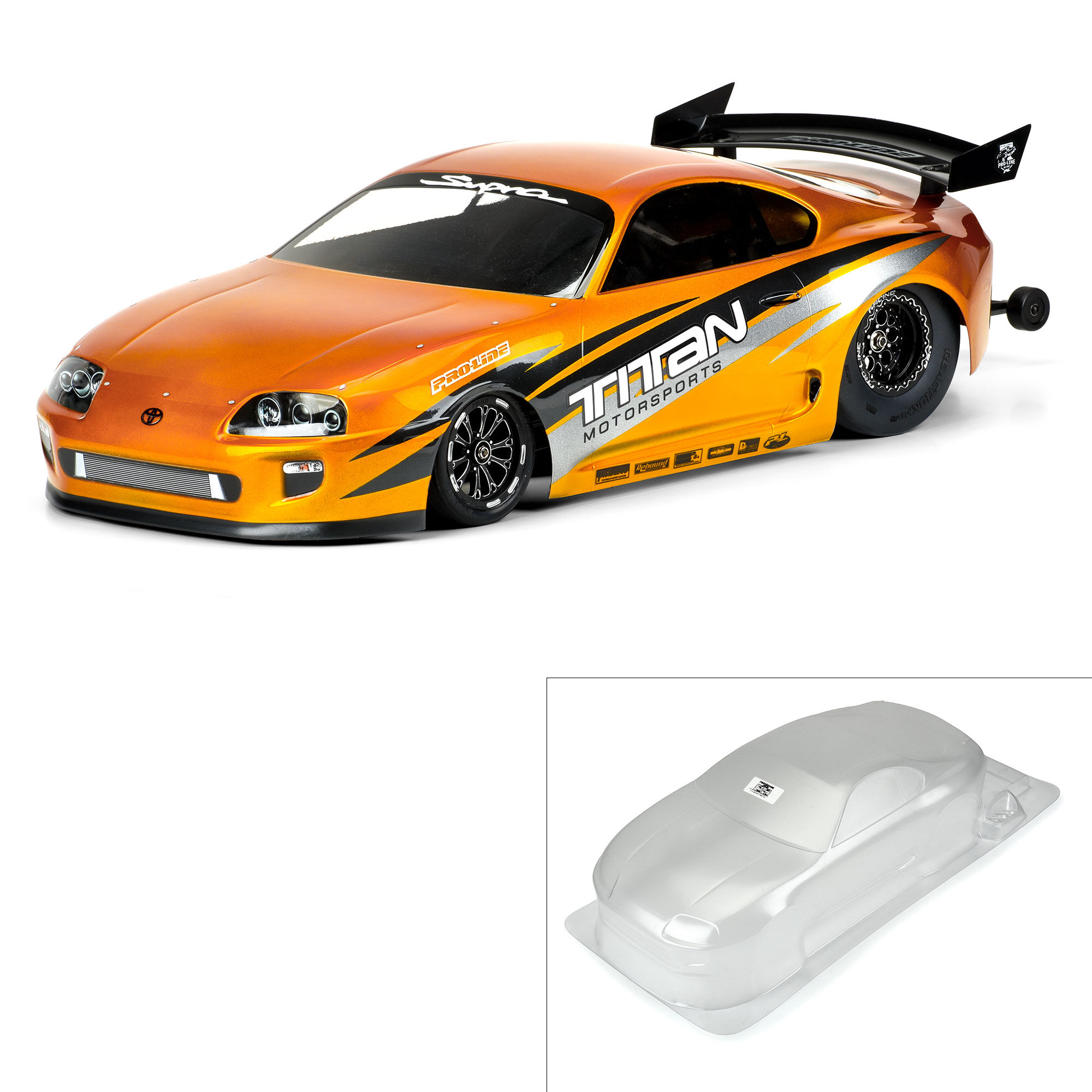 Pro-Line Racing 1/10 1995 Toyota Supra Clear Body: Drag Car
