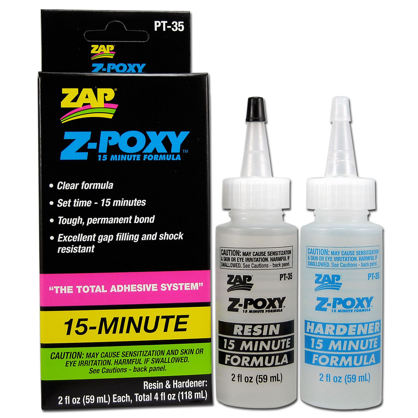 ZAP Glue Z-Poxy 15 Minute Epoxy, 4 oz