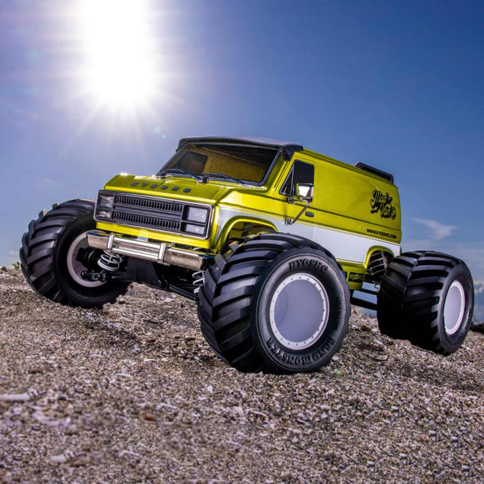 Kyosho 1/10 Mad Van Fazer Mk2 FZ02L-BT Brushless 4x4 Monster Truck RTR, Gold