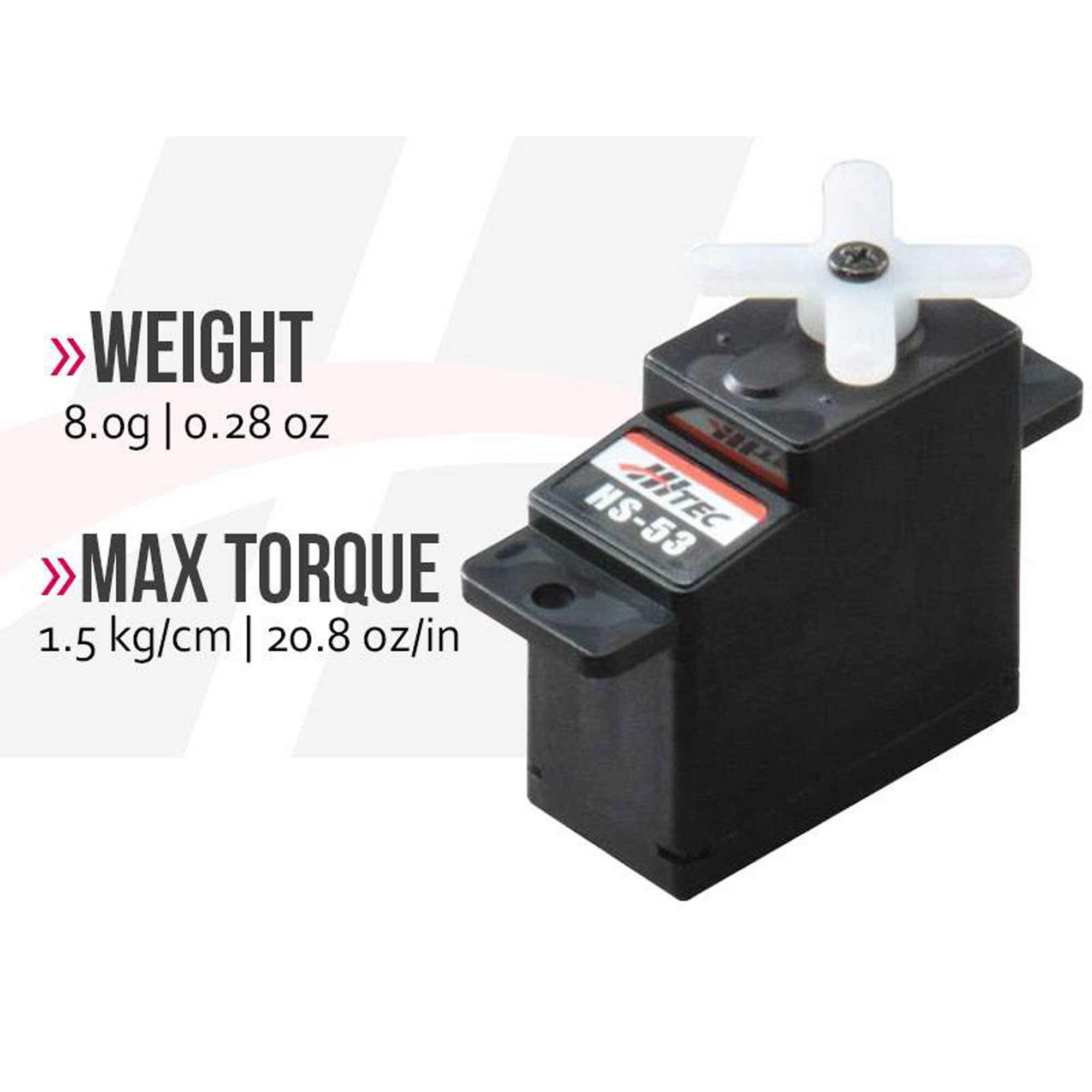Hitec RCD Inc. HS-53 Sub-Micro Analog Feather Servo