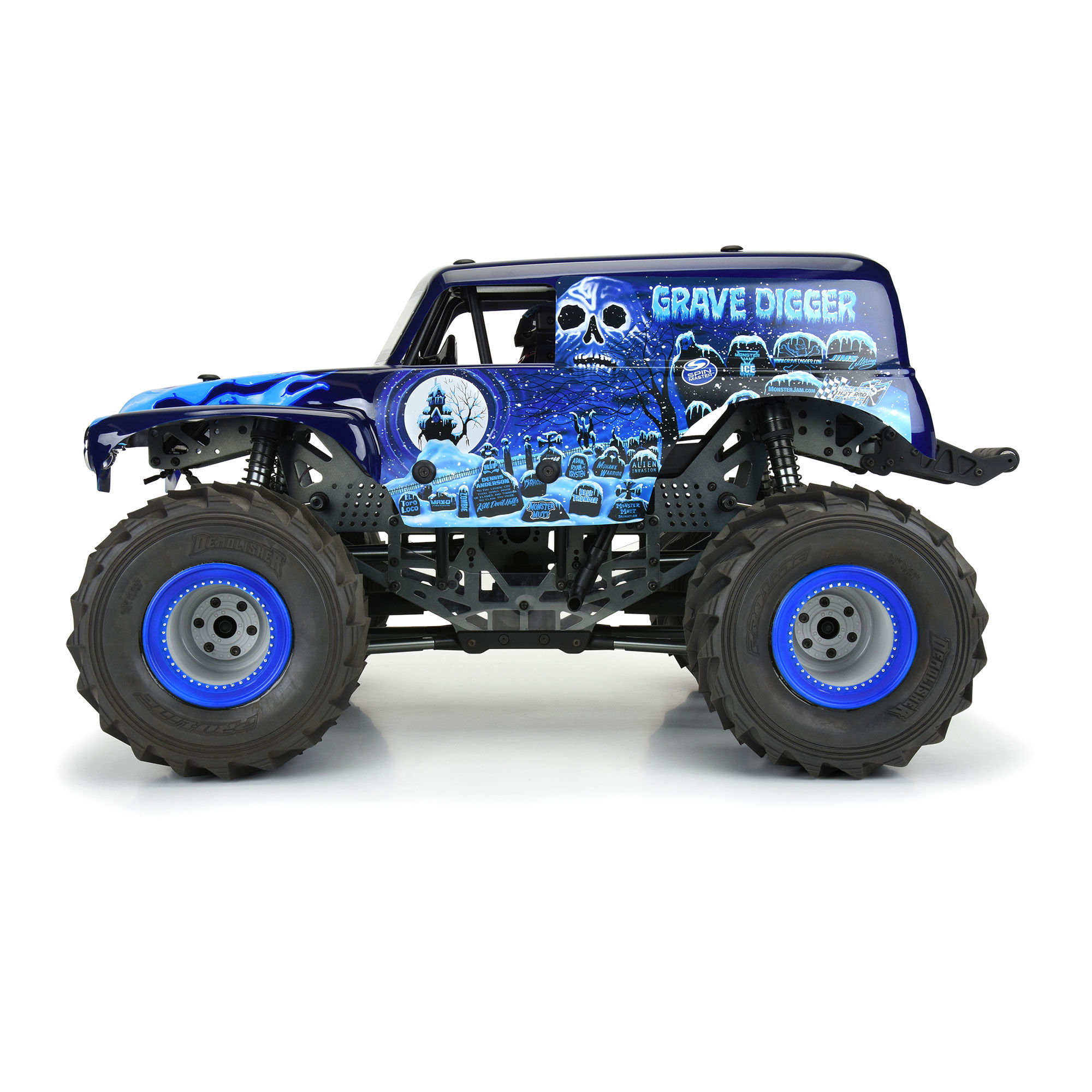 Pro-Line Racing 1/10 Grave Digger Ice (Blue) Painted Body Set: LMT