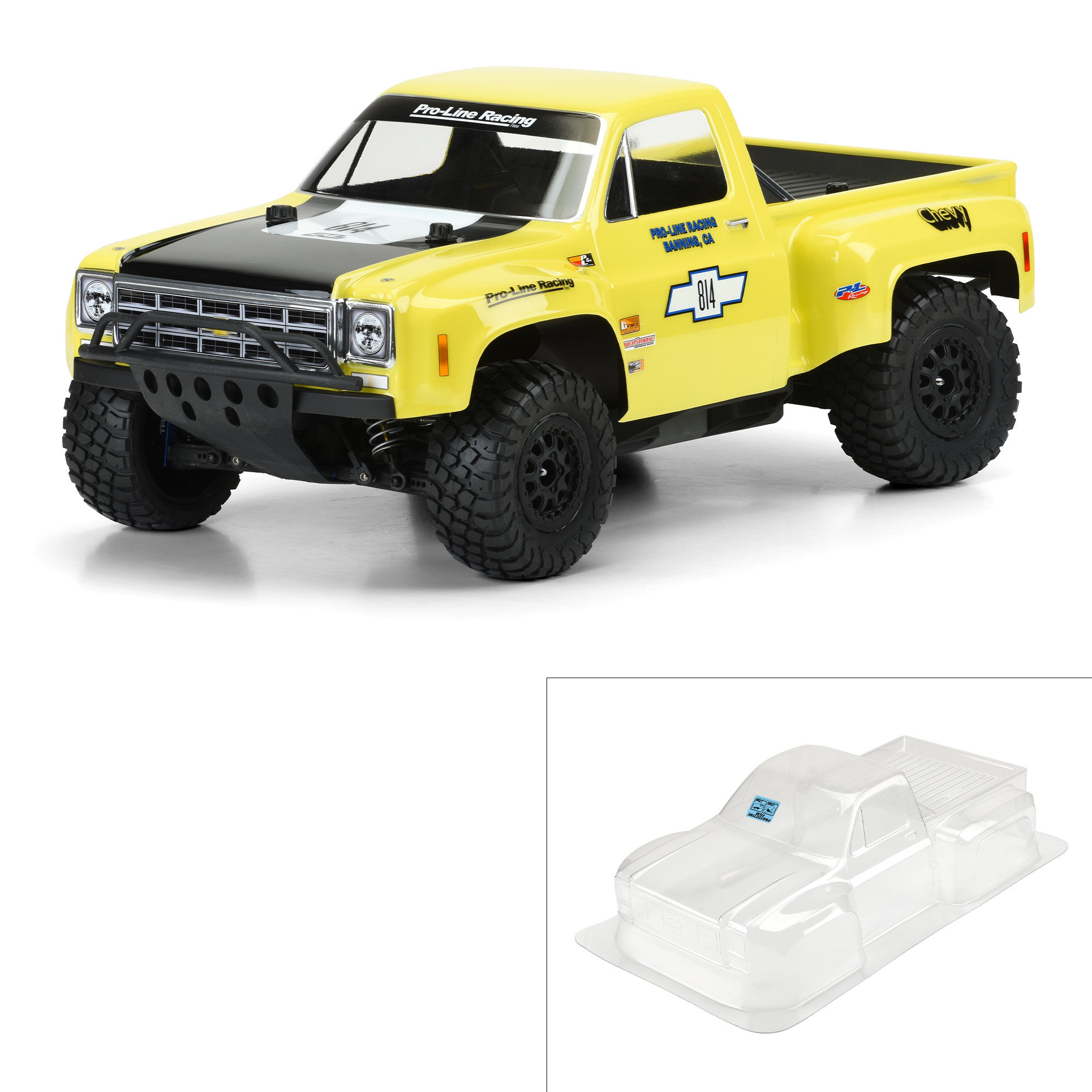 Pro-Line Racing 1/10 1978 Chevy C-10 Race Truck Clear Body: Short Course