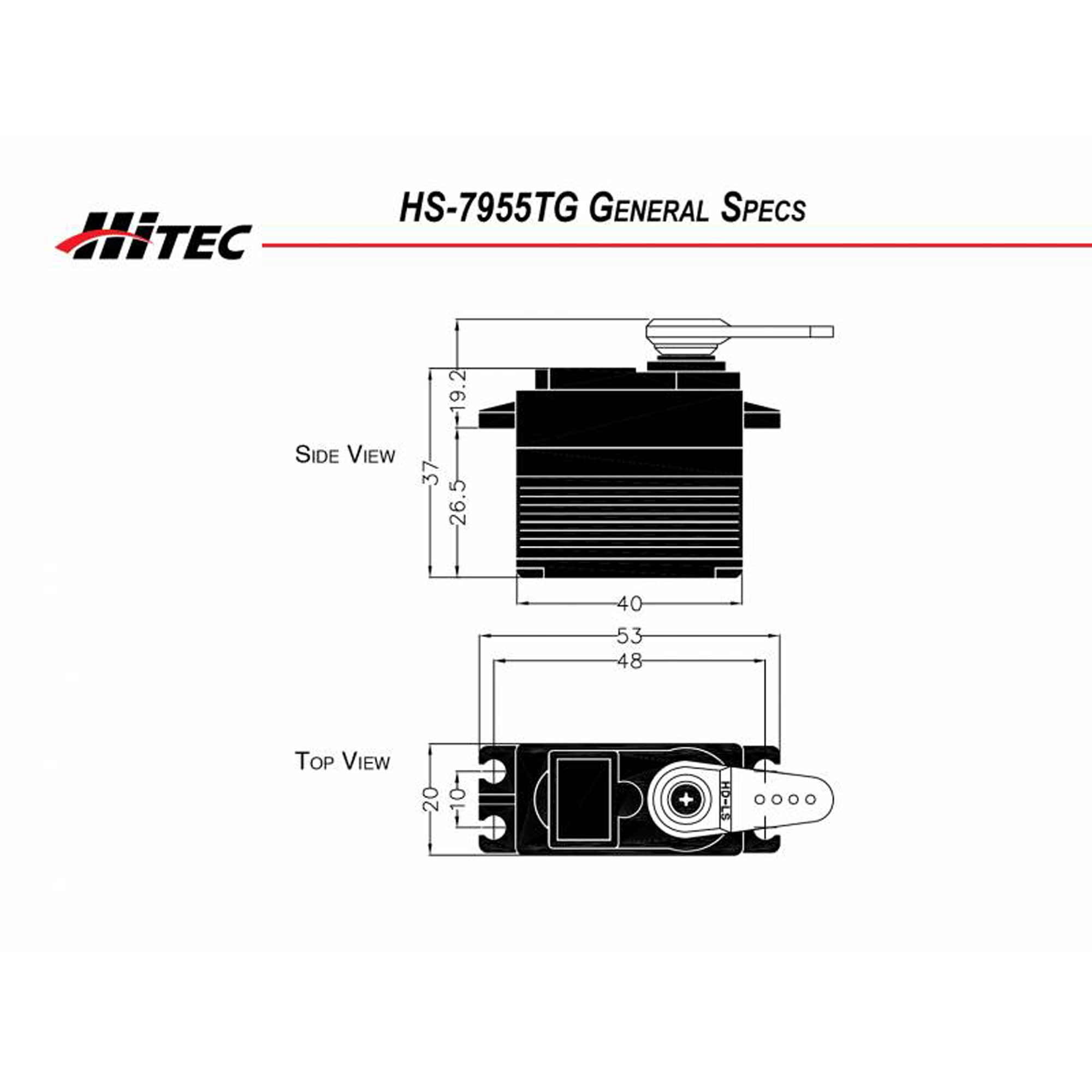 Hitec RCD Inc. HS-7955TG High Resolution High Torque Servo: Universal