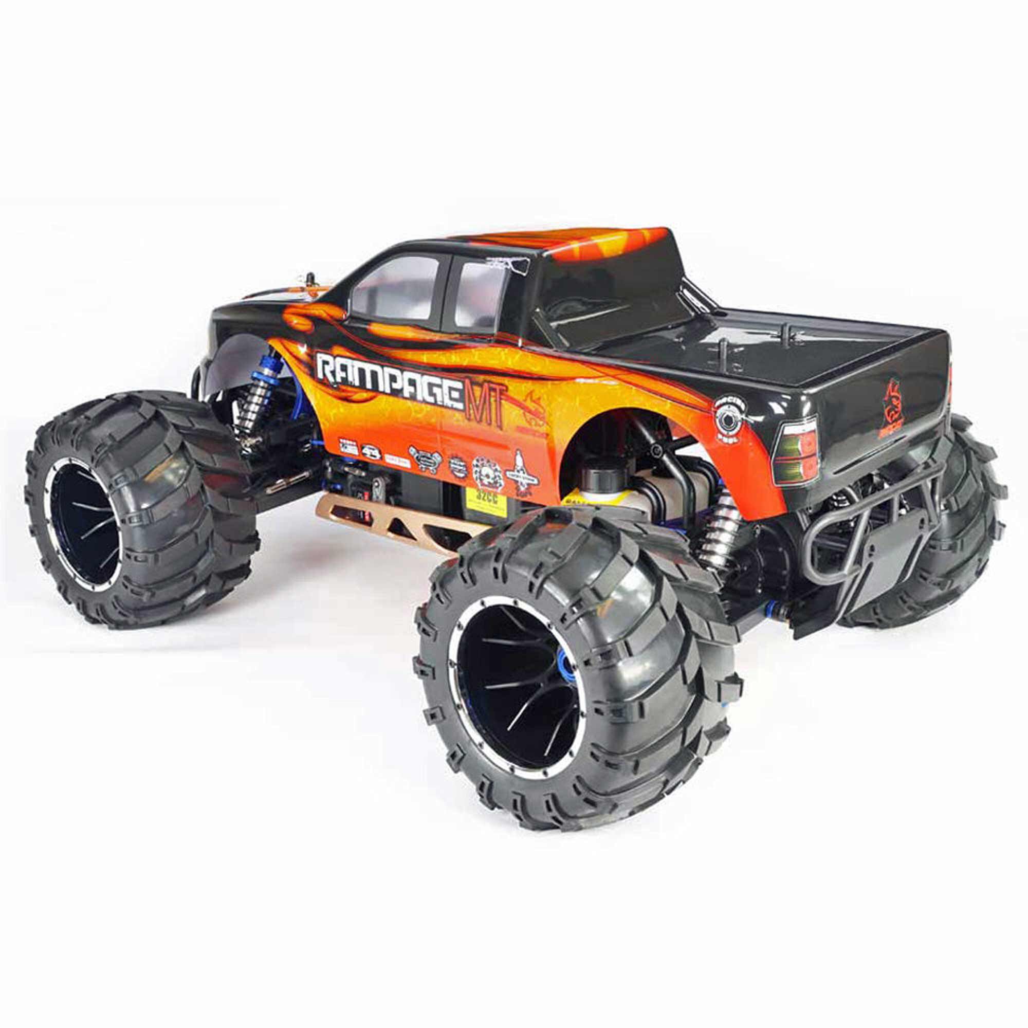 Redcat Racing 1/5 Rampage MT V3 4X4 Gas Monster Truck RTR, Orange Flame