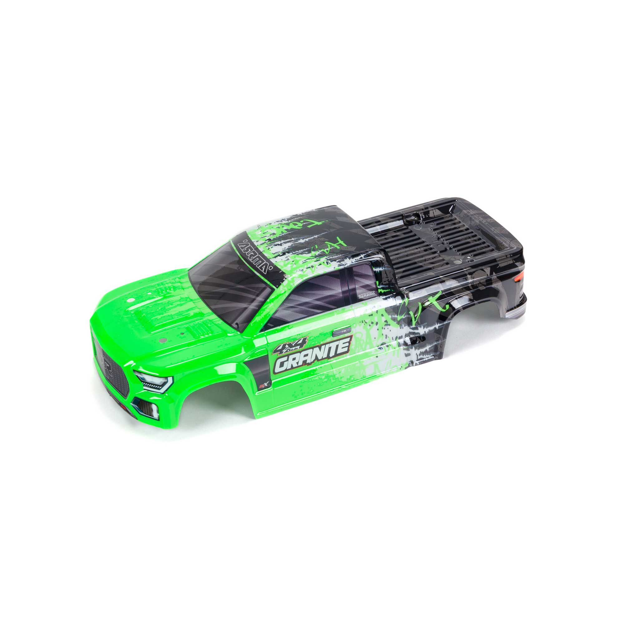 ARRMA 1/10 Painted Body, Green: GRANITE 4X4 BLX