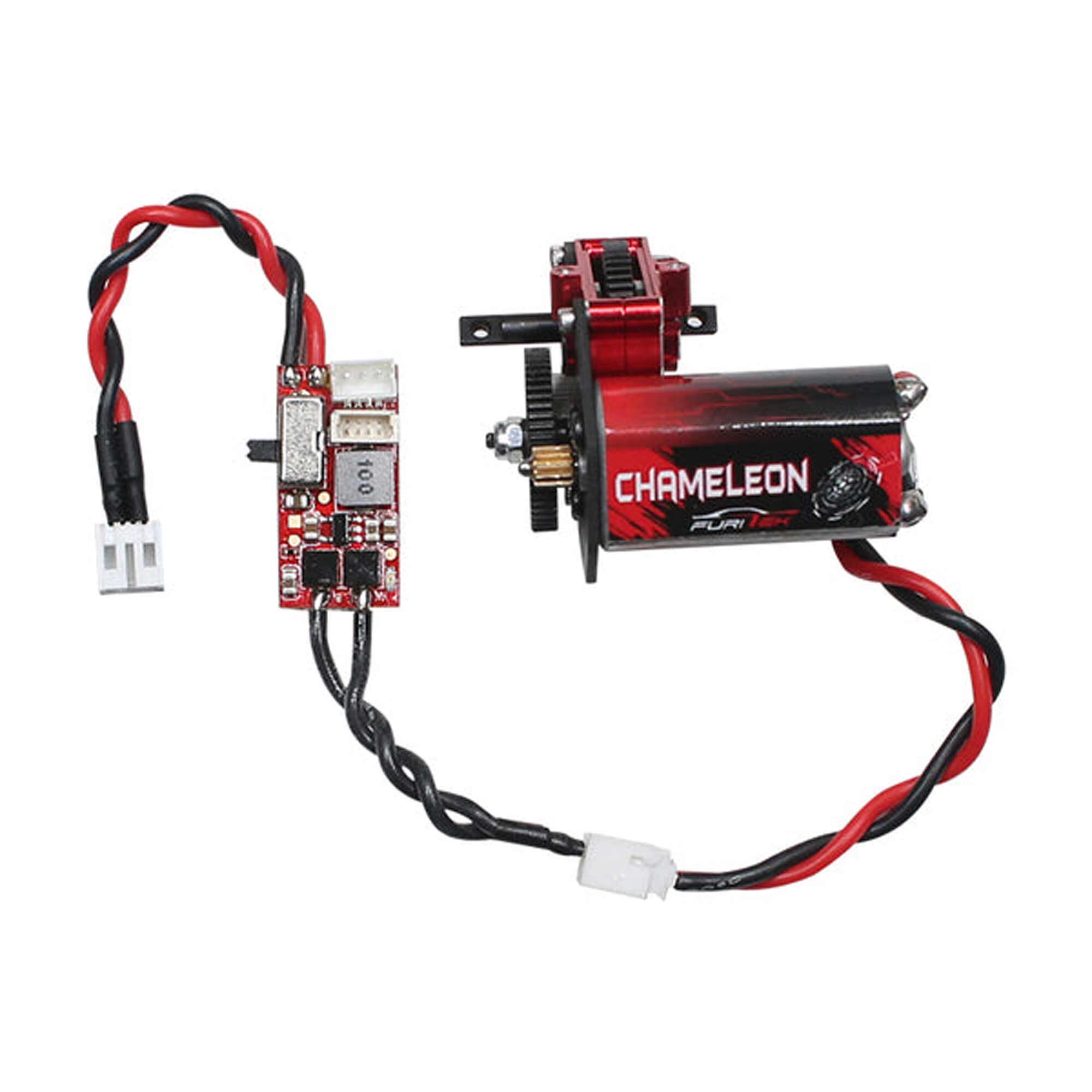 Furitek Brushed Ultimate, Full Assembly Gearbox, Chameleon Motor, Iguana Pro ESC: SCX24