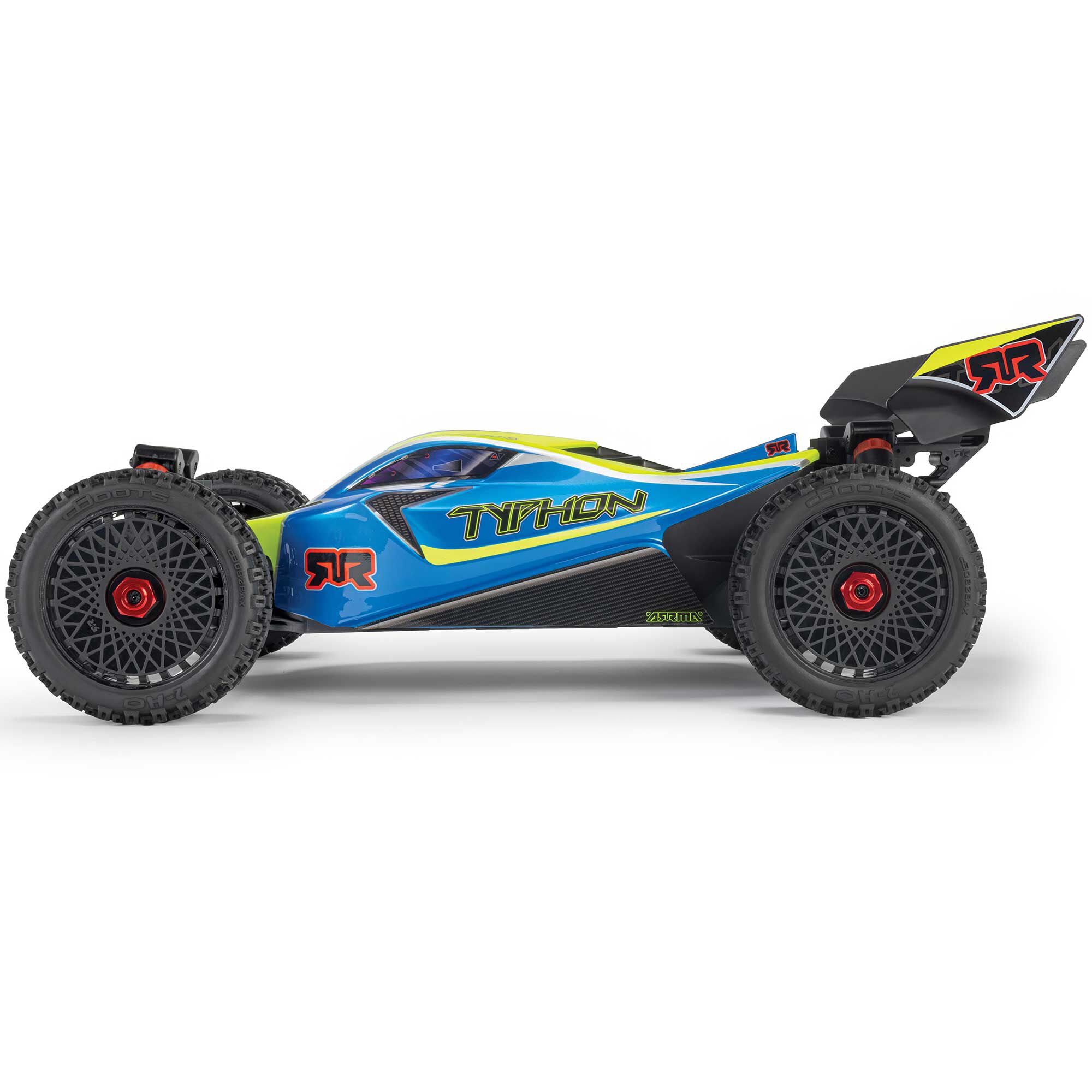 ARRMA 1/8 TYPHON MEGA 665 4X4 RTR Brushed Buggy, Blue