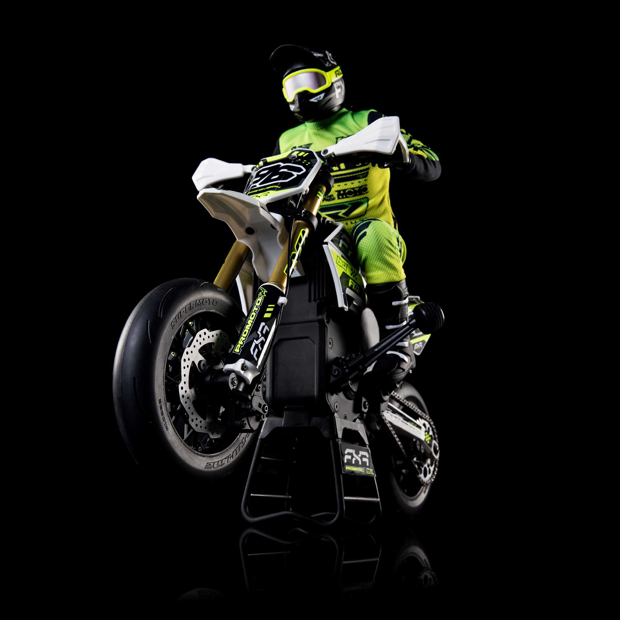 Losi 1/4 Promoto-SM FXR Supermoto Motorcycle RTR (Battery and Charger Included), White