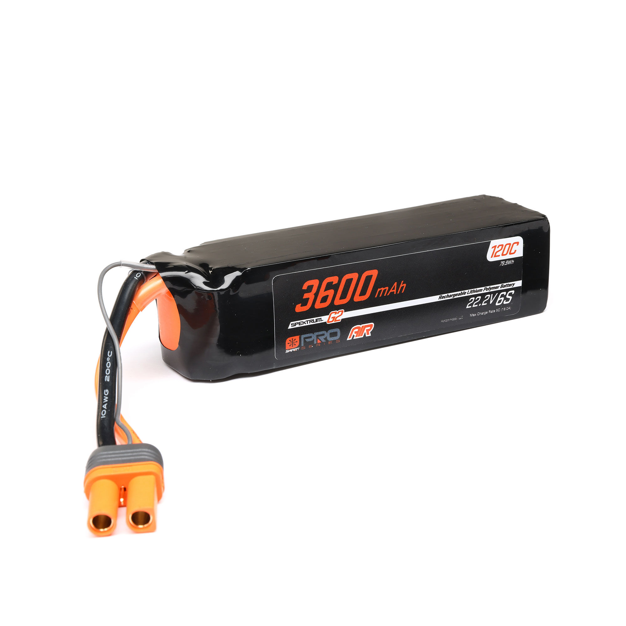 Spektrum Accessories 22.2V 3600mAh 6S 120C Smart G2 Pro Air LiPo Battery: IC5