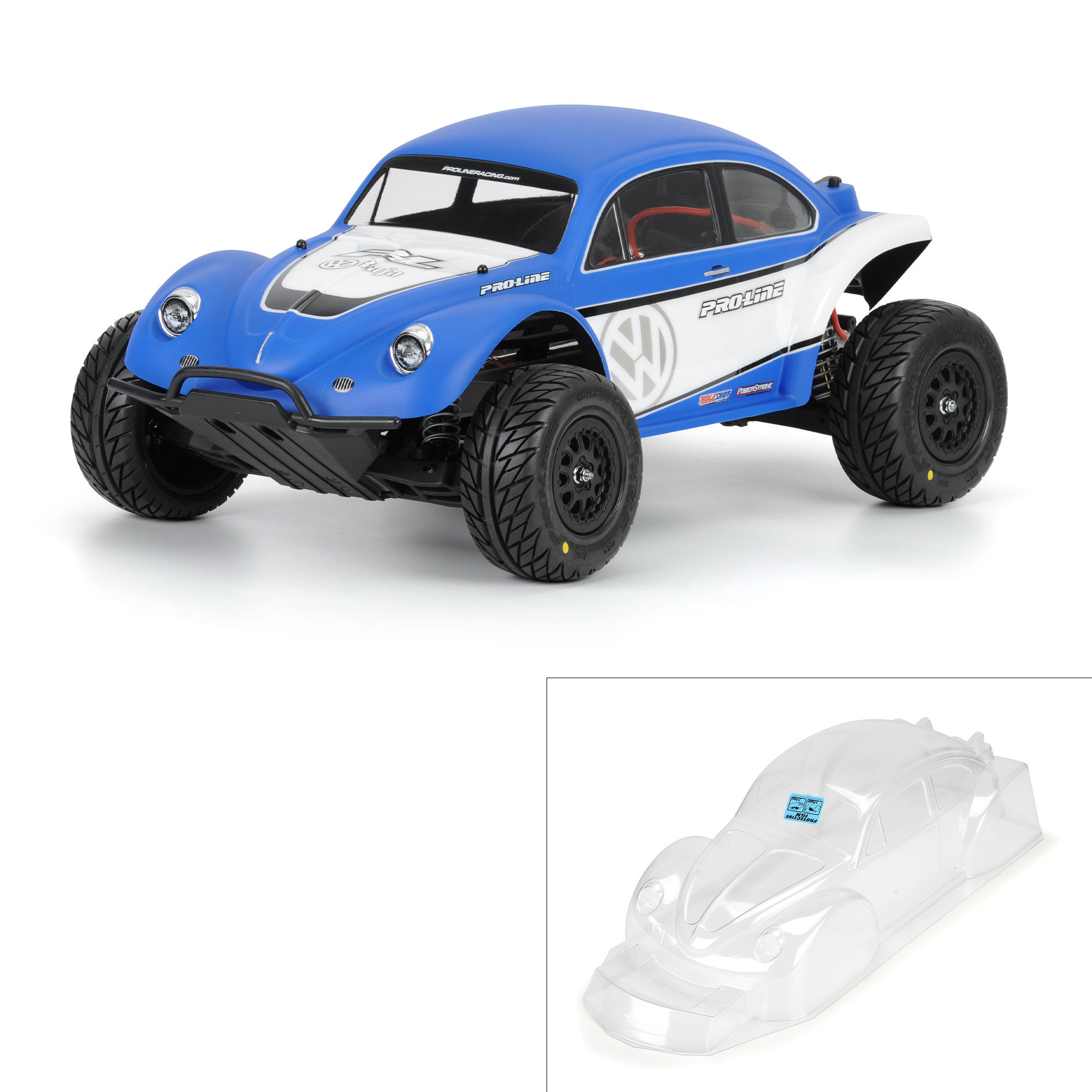 Pro-Line Racing 1/10 VW Full Fender Baja Bug Clear Body: Short Course