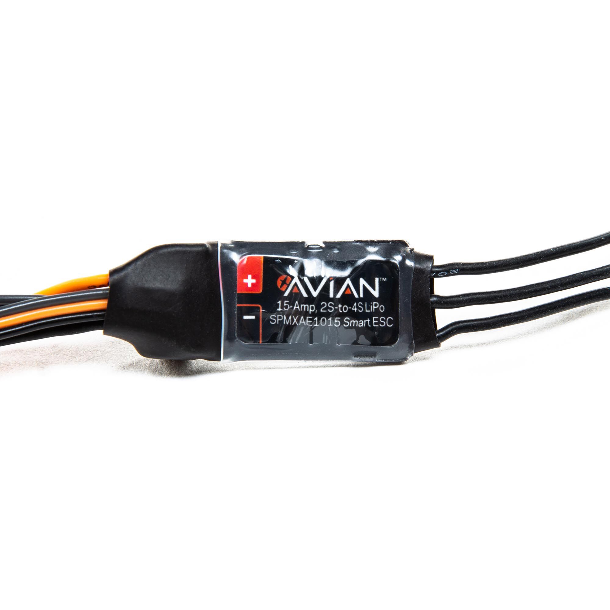 Spektrum Accessories Avian 15-Amp Smart Lite Brushless ESC, 2S-4S: IC2