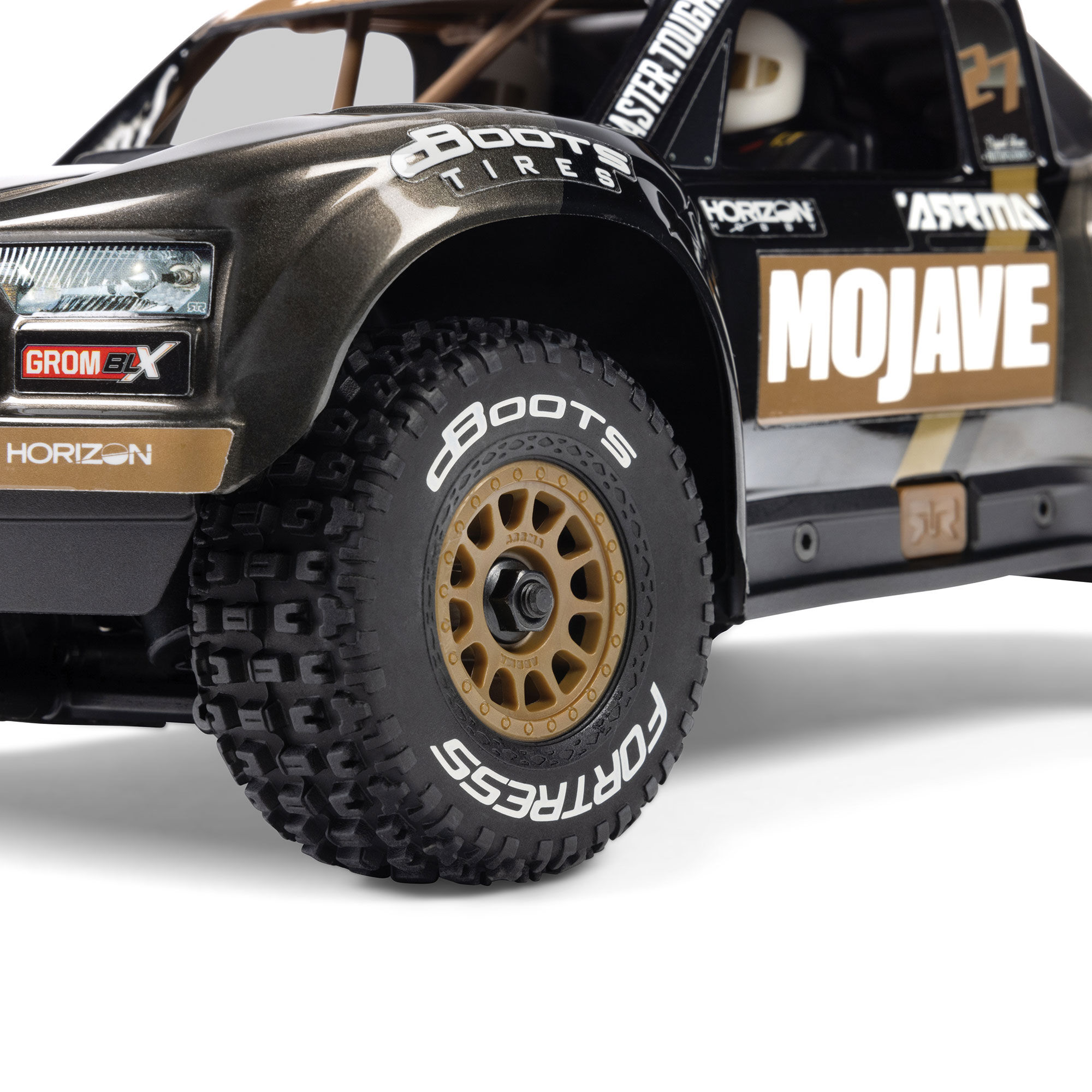 ARRMA 1/16 MOJAVE GROM 223S DSC 4X4 RTR Brushless Desert Truck, Black