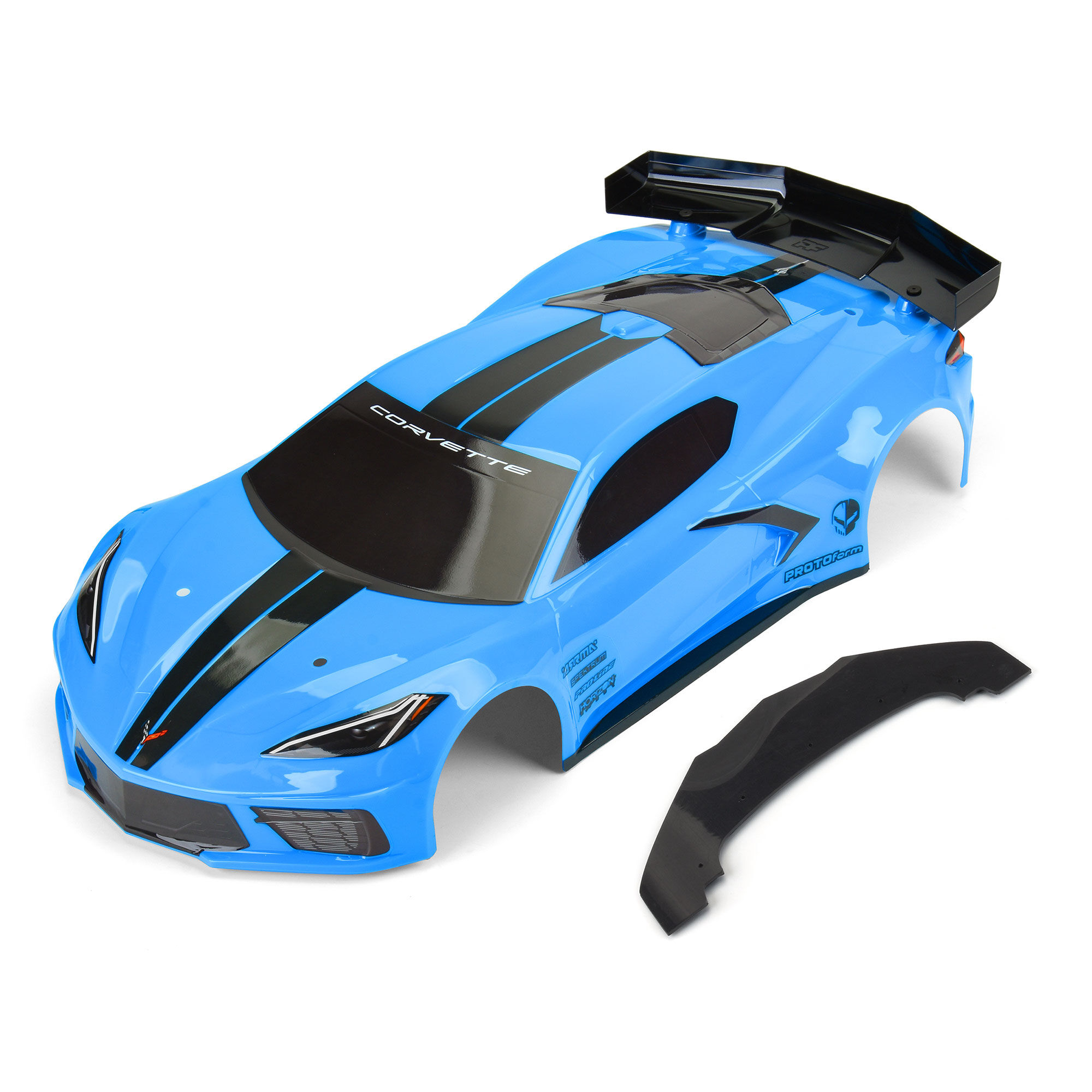 PROTOform 1/7 Chevrolet Corvette C8 Painted Body (Rapid Blue): Felony