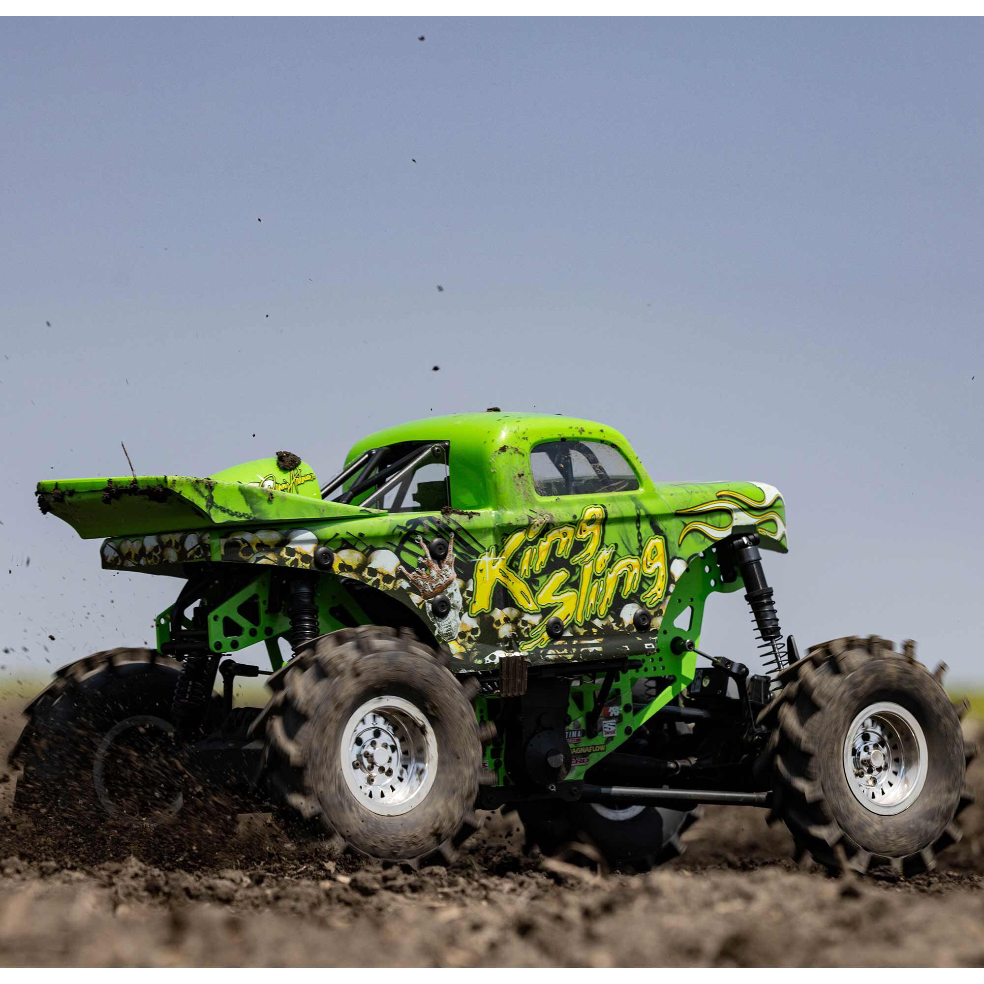 Losi 1/8 LMT Mega Truck King Sling 4S 4X4 RTR Brushless Mega Truck, Green