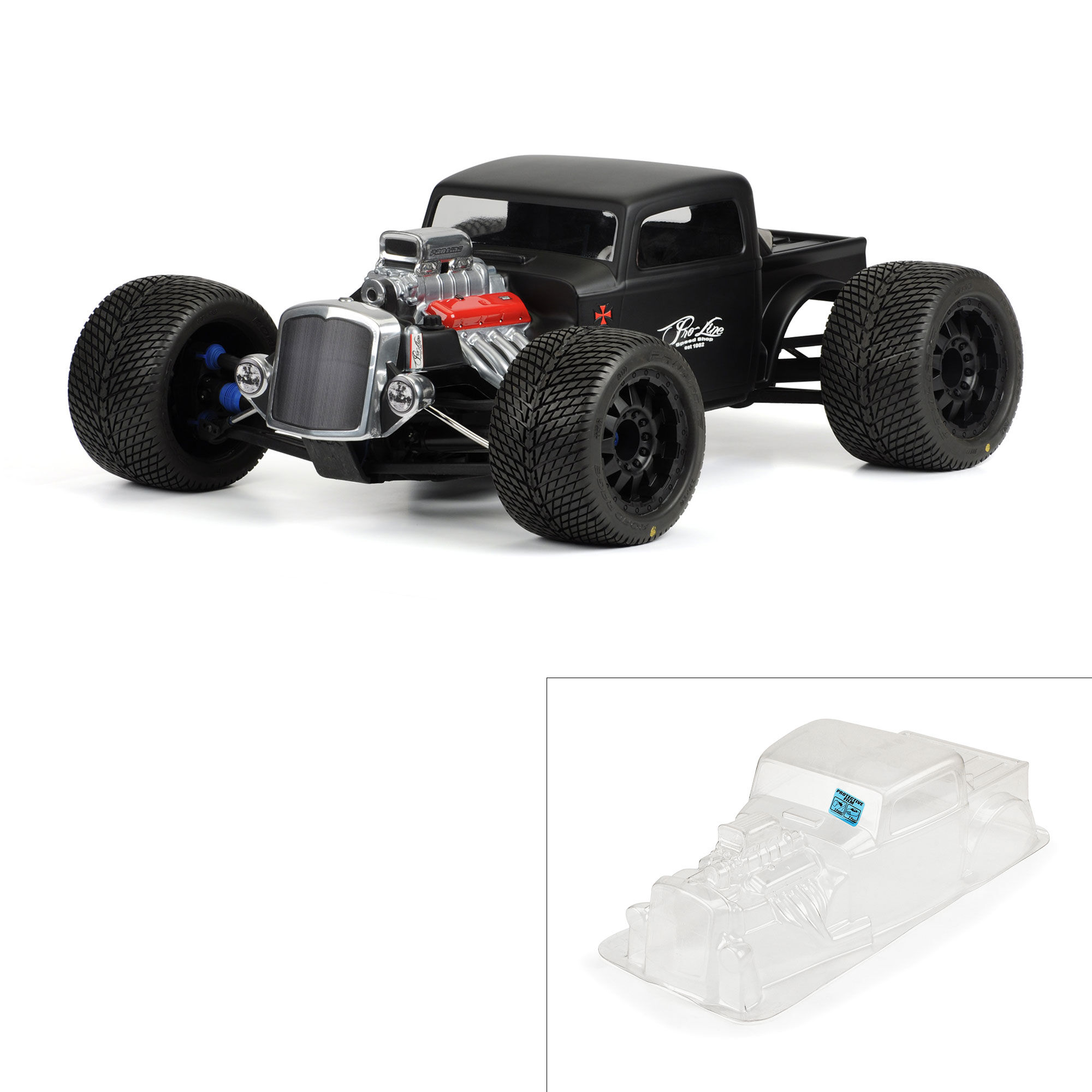Pro-Line Racing 1/8 Rat Rod Clear Body: Monster Truck