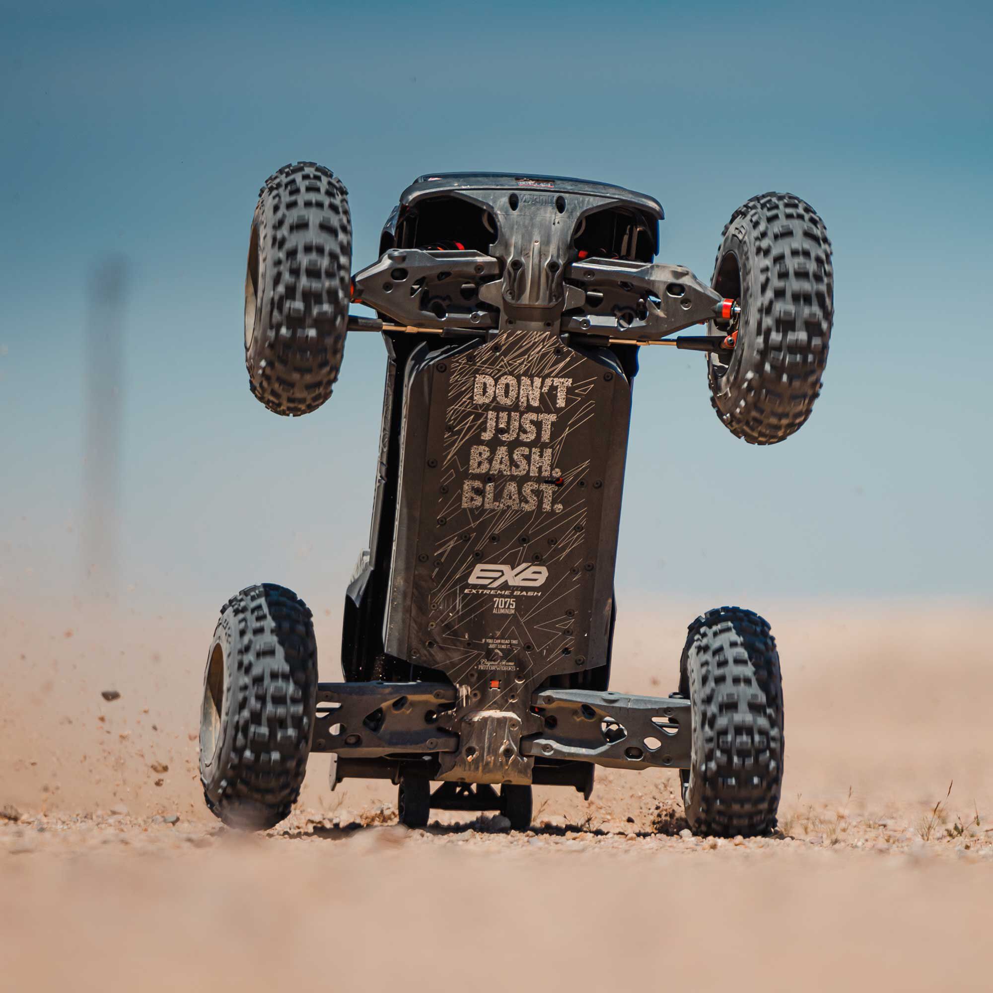 ARRMA 1/5 OUTCAST 8S EXB AVC 4X4 RTR Brushless Stunt Truck, Black