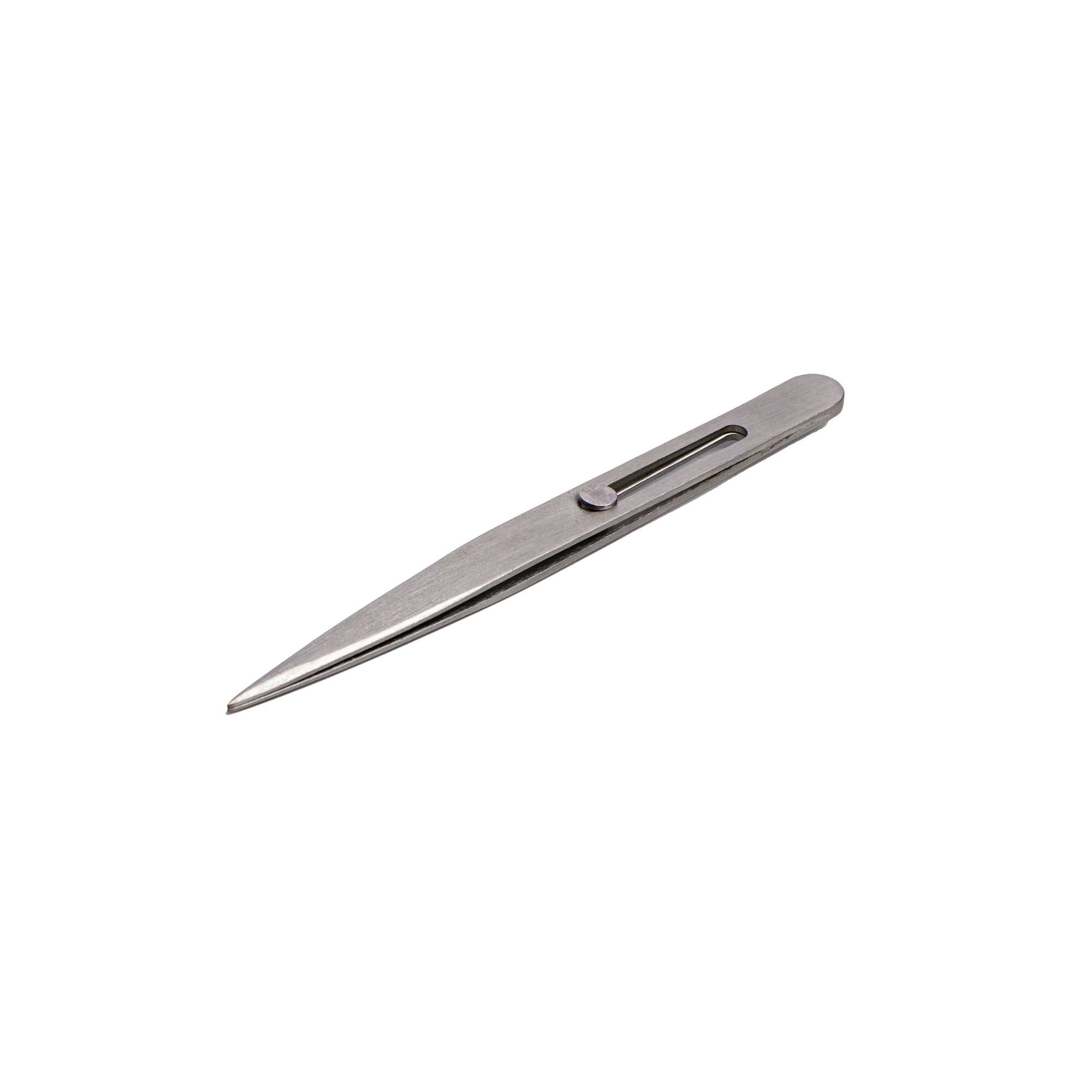 Hobby Essentials 4.75" Point Slide Lock Stainless Steel Tweezer