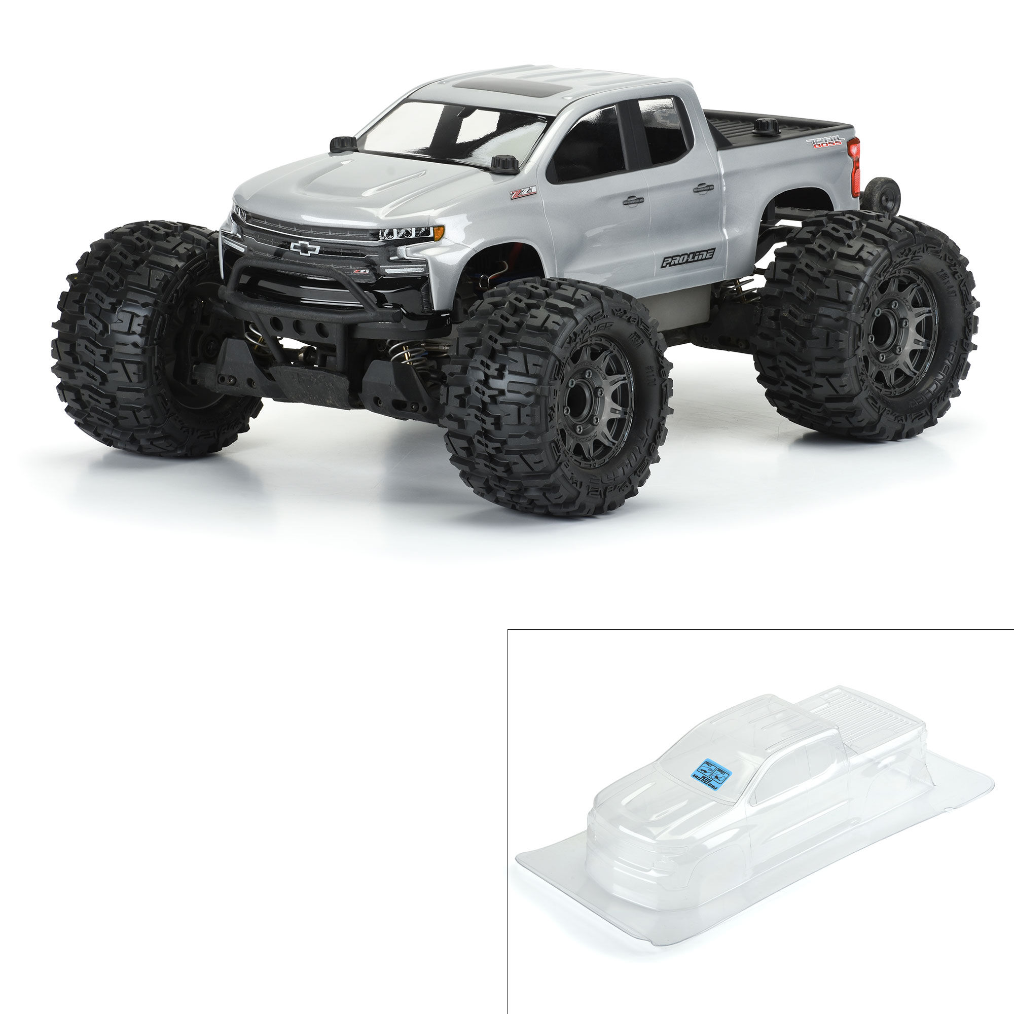 Pro-Line Racing 1/10 2019 Chevy Silverado Z71 Trail Boss Clear Body: Stampede 4x4