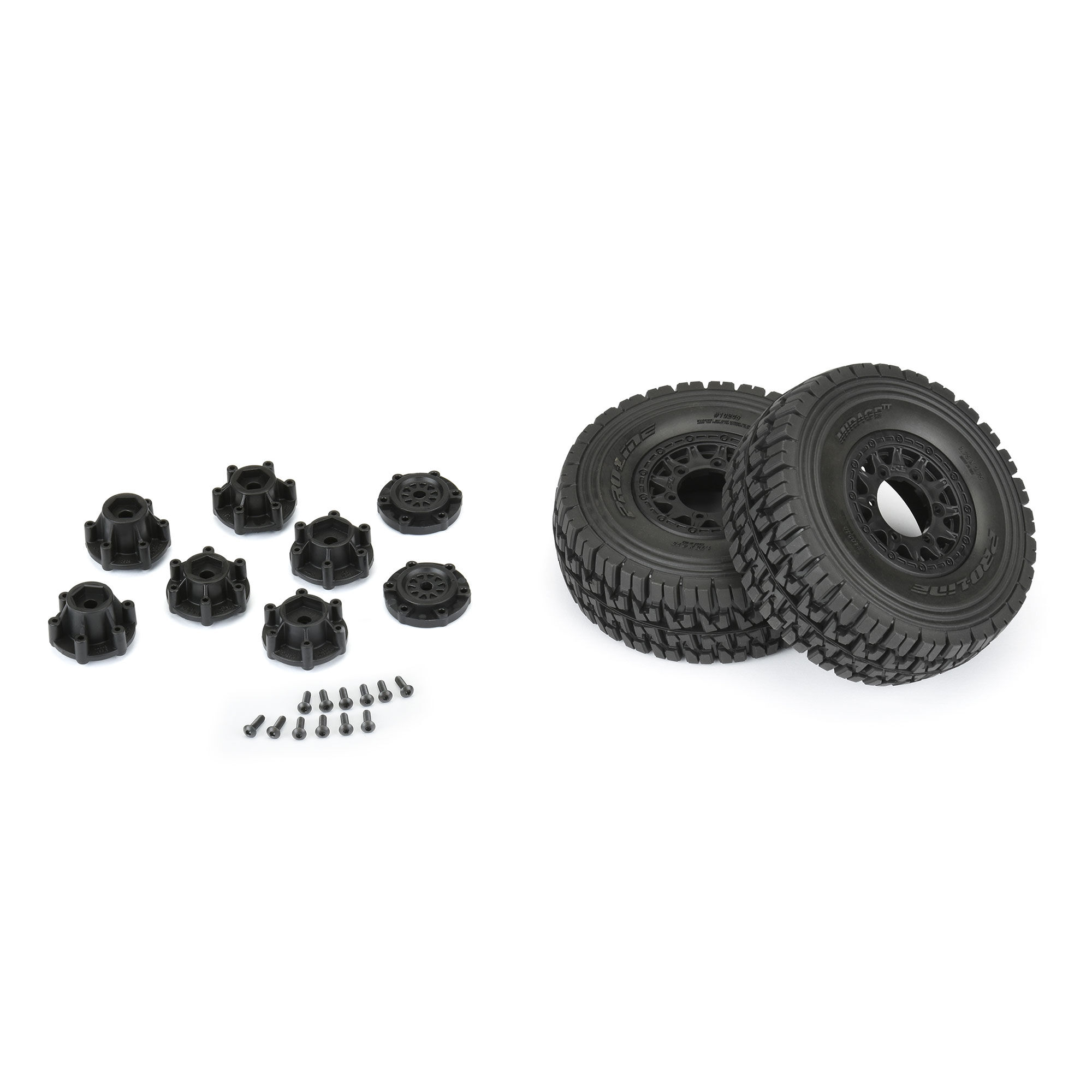 Pro-Line Racing 1/10 Mirage TT F/R 2.2"/3.0" 12mm & 14mm Black Raid Wheels (2)